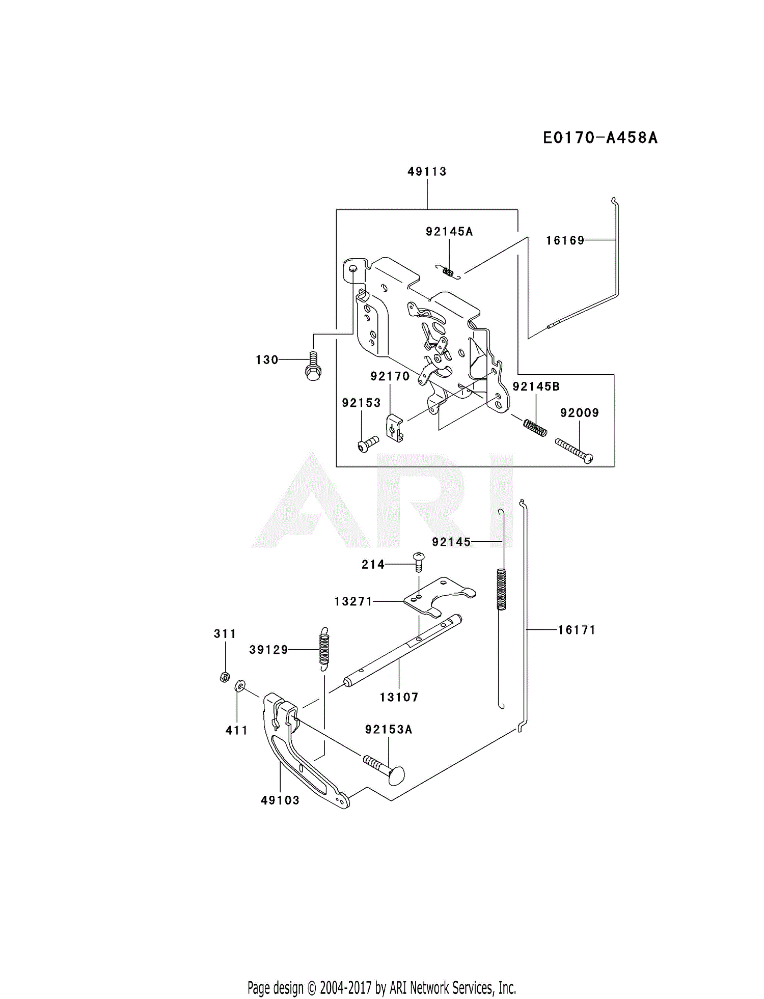 Kawasaki FH381V-AS09 4 Stroke Engine FH381V Parts Diagram for CONTROL ...