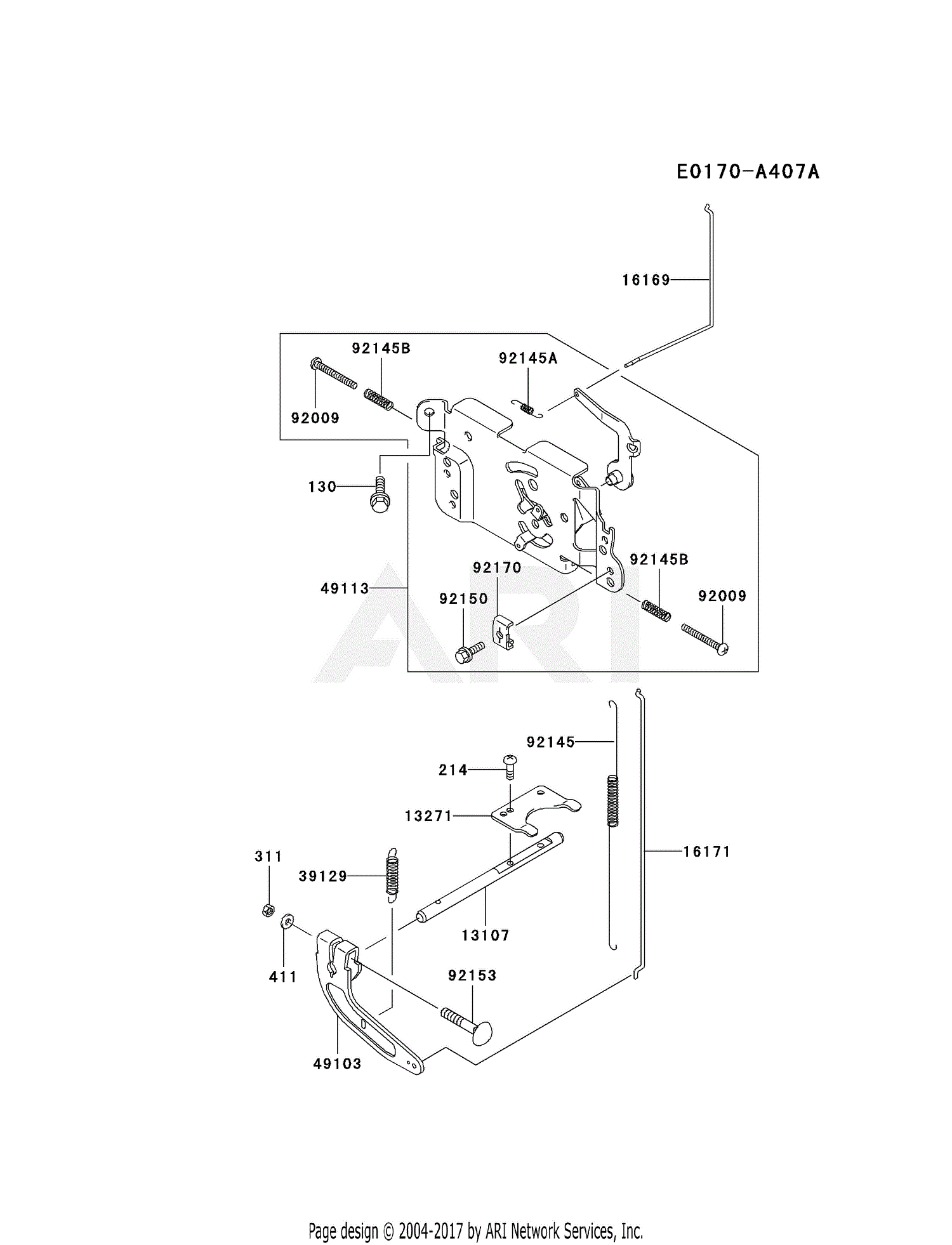 Kawasaki FH430V-AS05 4 Stroke Engine FH430V Parts Diagram for CONTROL ...