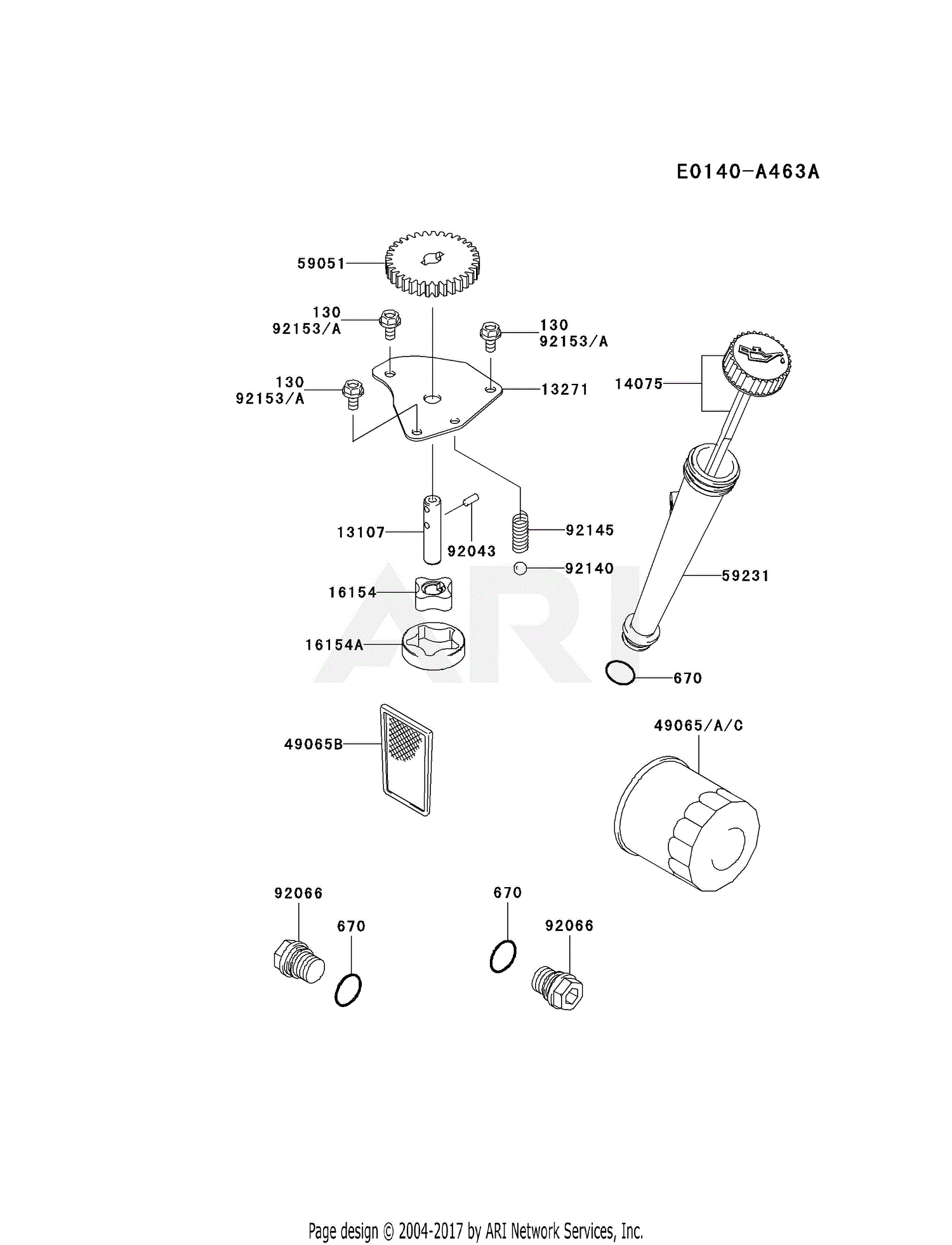 Kawasaki FH430V-CS20 4 Stroke Engine FH430V Parts Diagram for