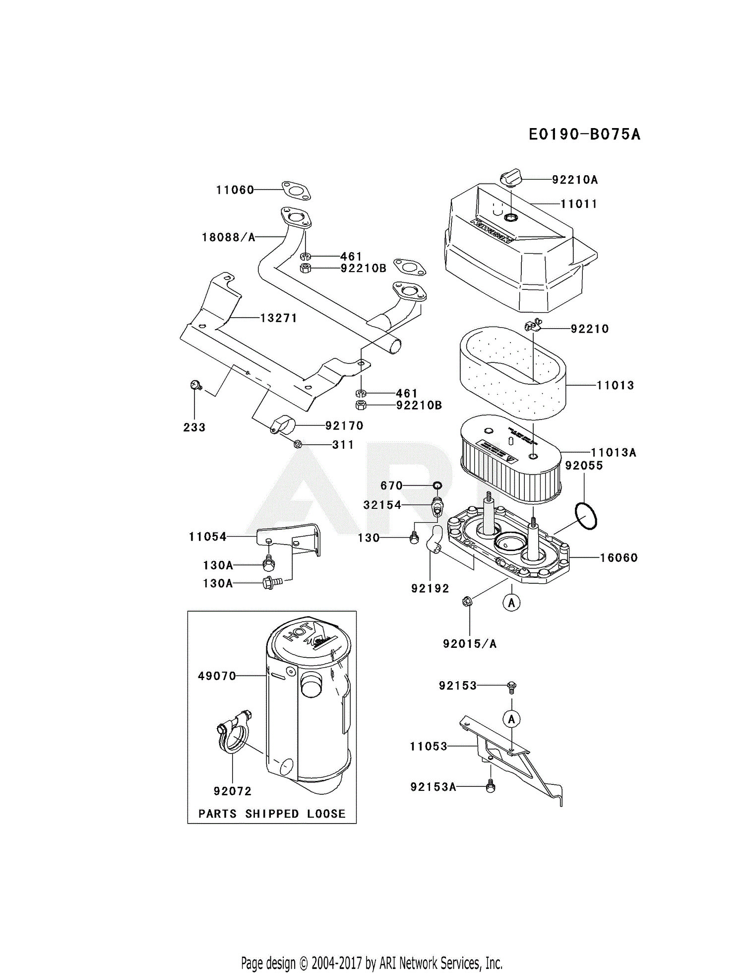 Kawasaki FH430V-DS22 4 Stroke Engine FH430V Parts Diagram for AIR ...