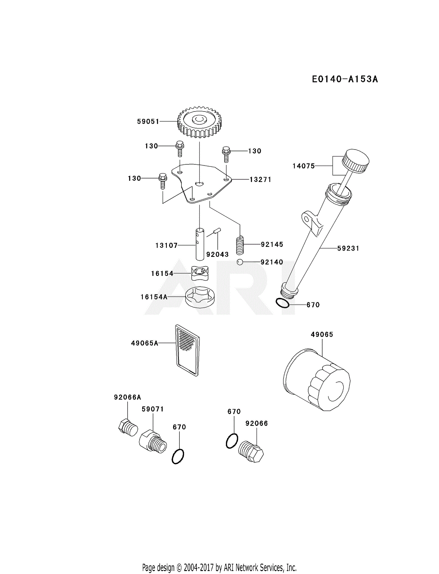 Kawasaki FH451V-AS17 4 Stroke Engine FH451V Parts Diagram for ...