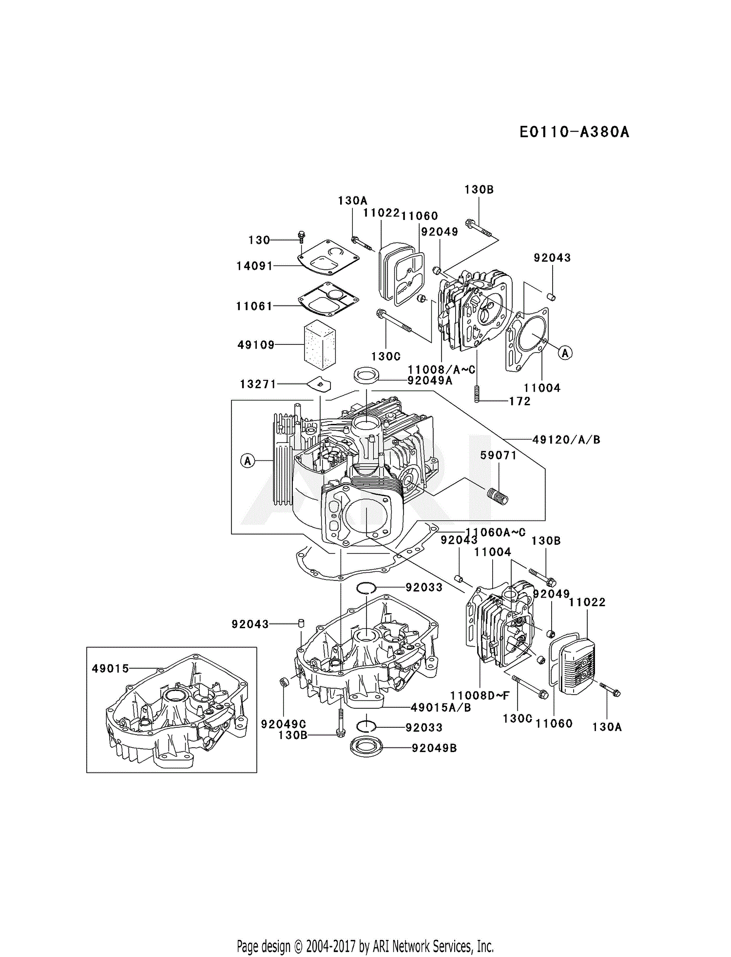 Kawasaki 17 hp fh500v parts