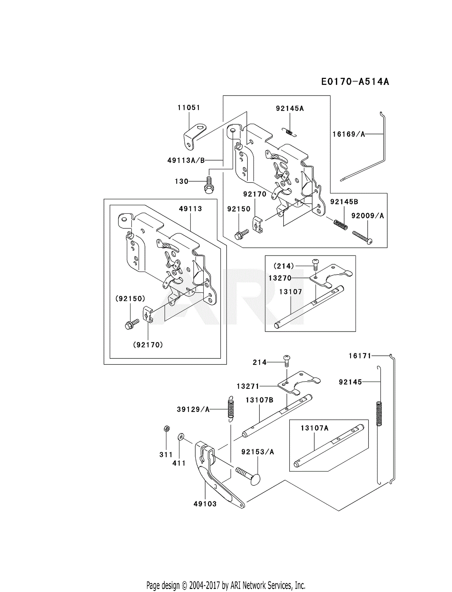 Kawasaki FH500V-AS07 4 Stroke Engine FH500V Parts Diagram for CONTROL