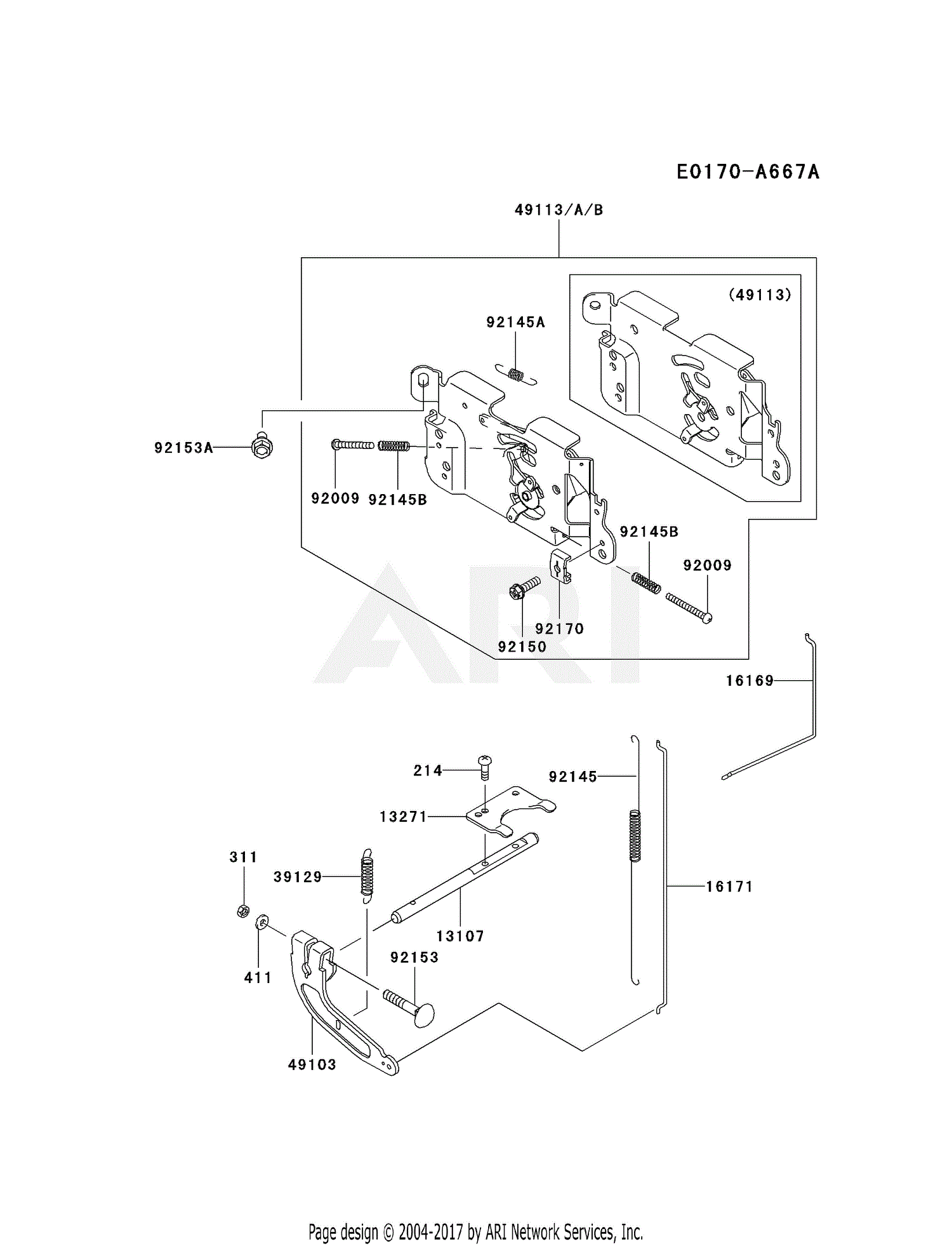 Kawasaki FH580V-ES21 4 Stroke Engine FH580V Parts Diagram for CONTROL ...