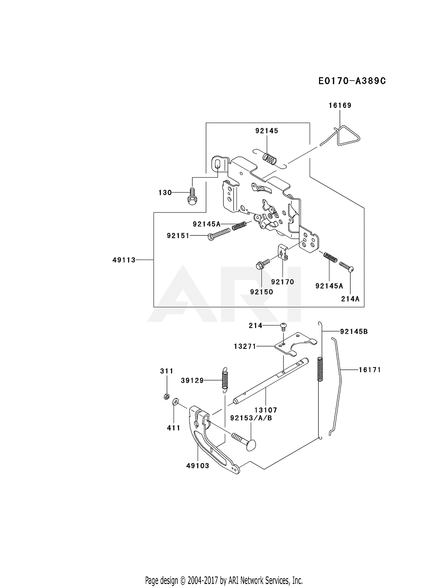 Kawasaki FH601V-BS27 4 Stroke Engine FH601V Parts Diagram for CONTROL ...