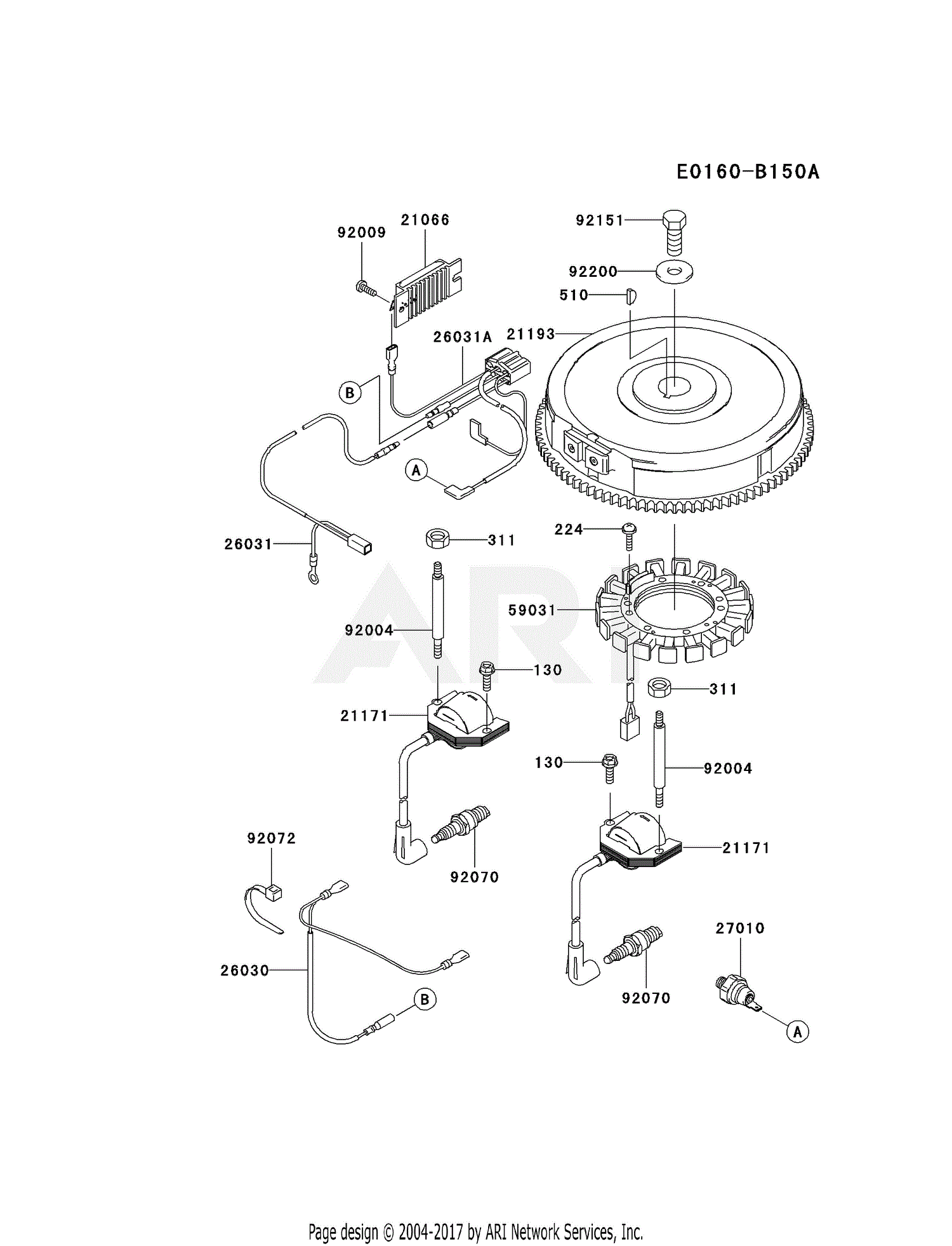 Kawasaki Fh601v Ds24 4 Stroke Engine Fh601v Parts Diagram For Electric