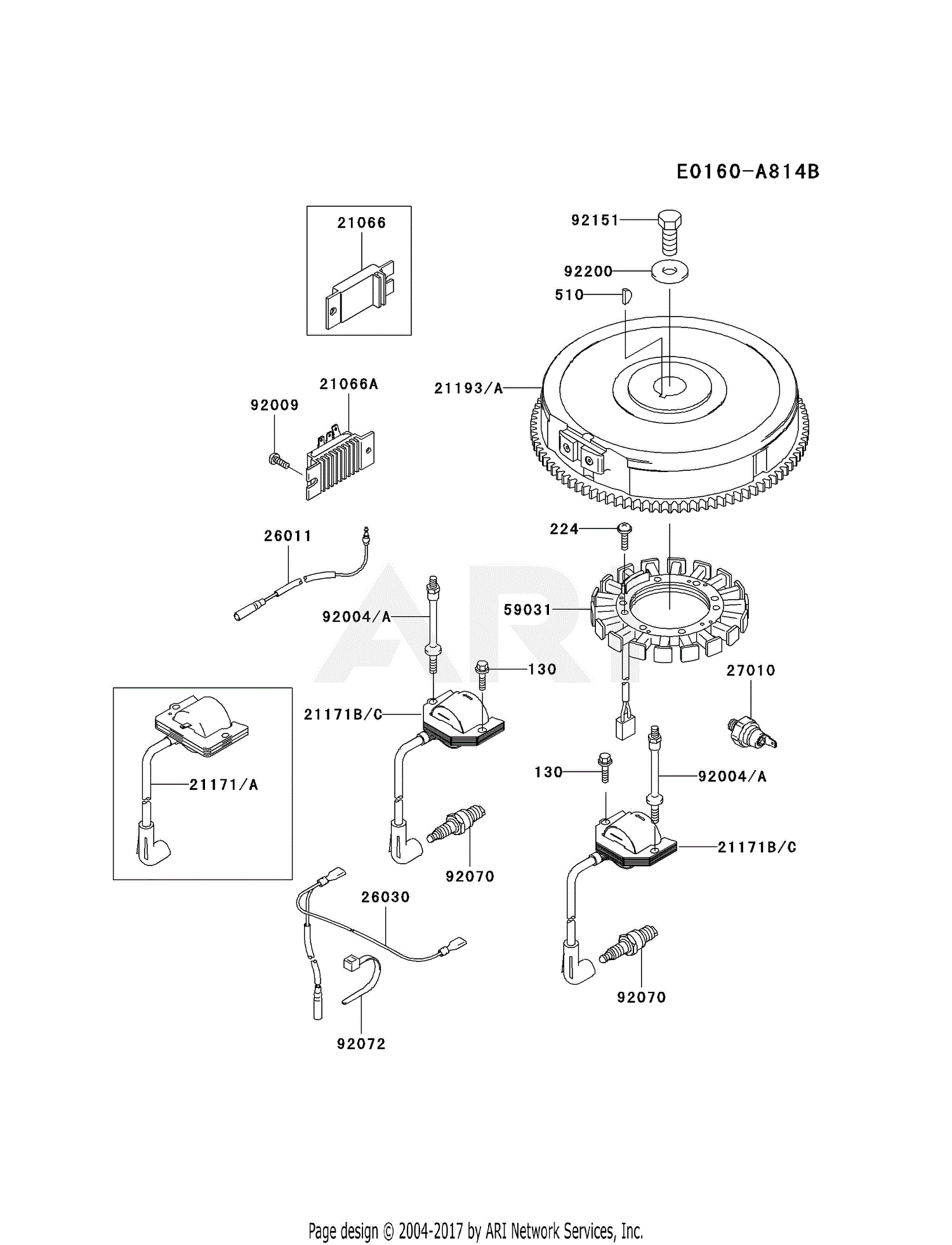 Kawasaki FH601V-FS06 4 Stroke Engine FH601V Parts Diagram for ELECTRIC