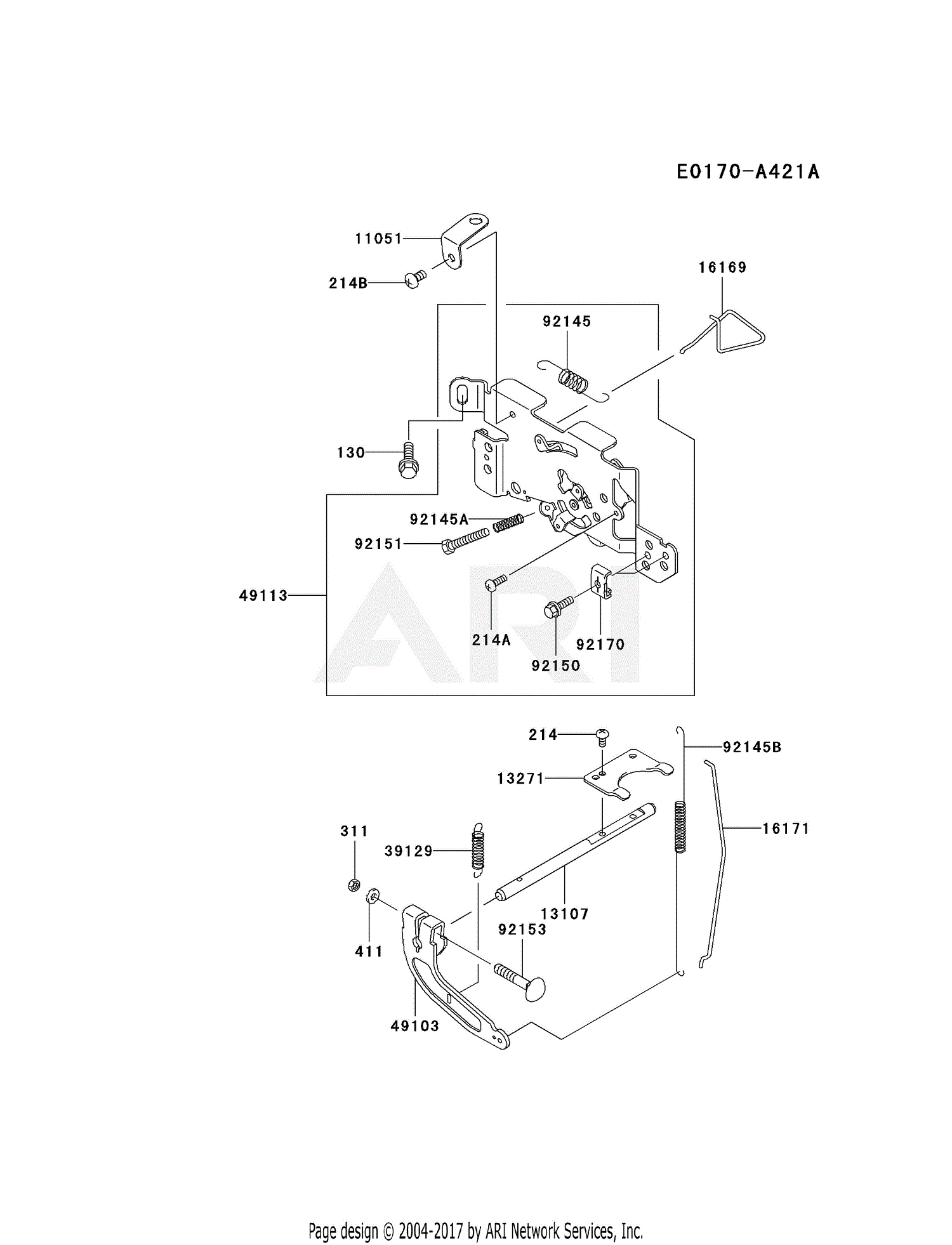 Kawasaki FH641V-AS18 4 Stroke Engine FH641V Parts Diagram for 