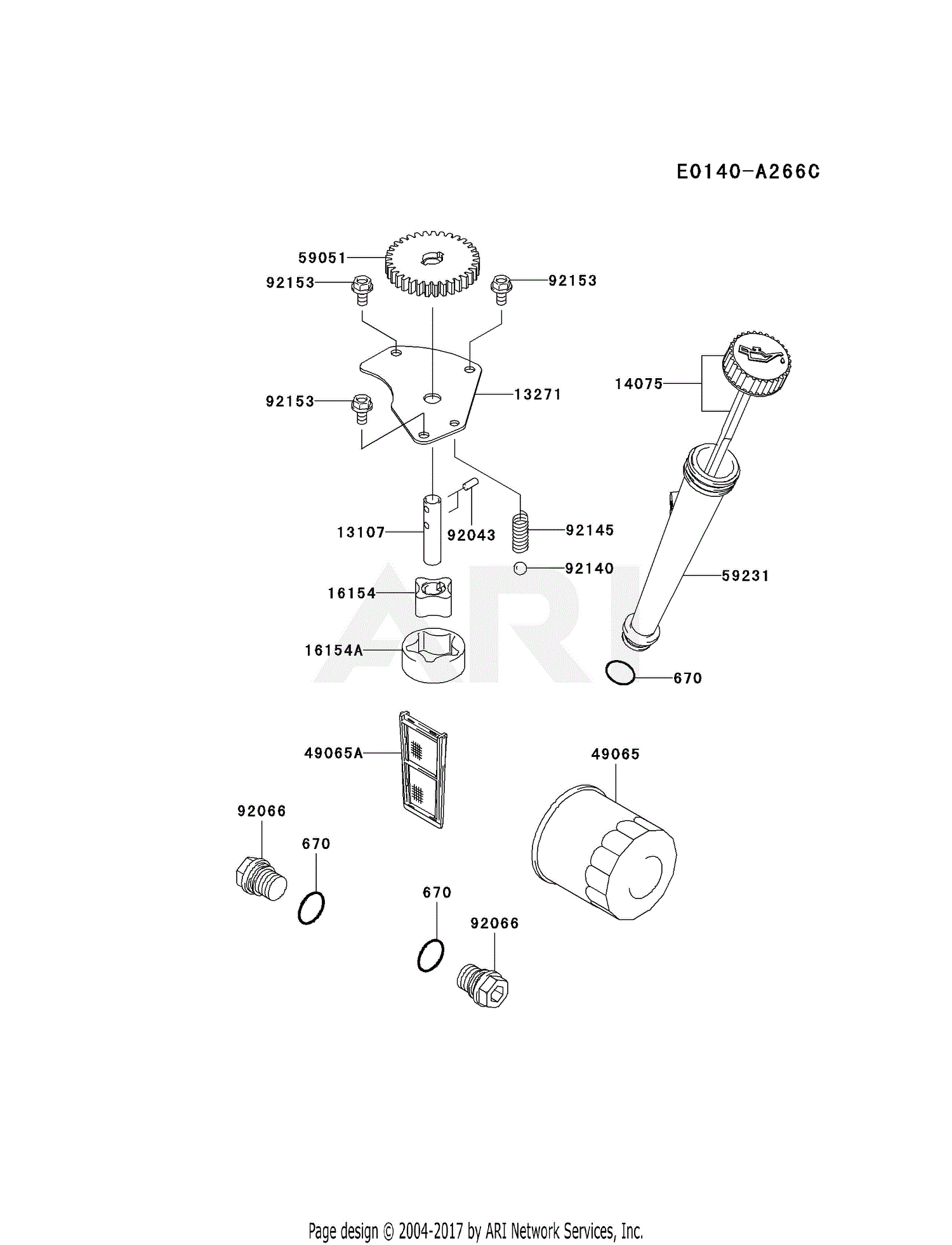 Kawasaki FH641V-ES25 4 Stroke Engine FH641V Parts Diagram for ...