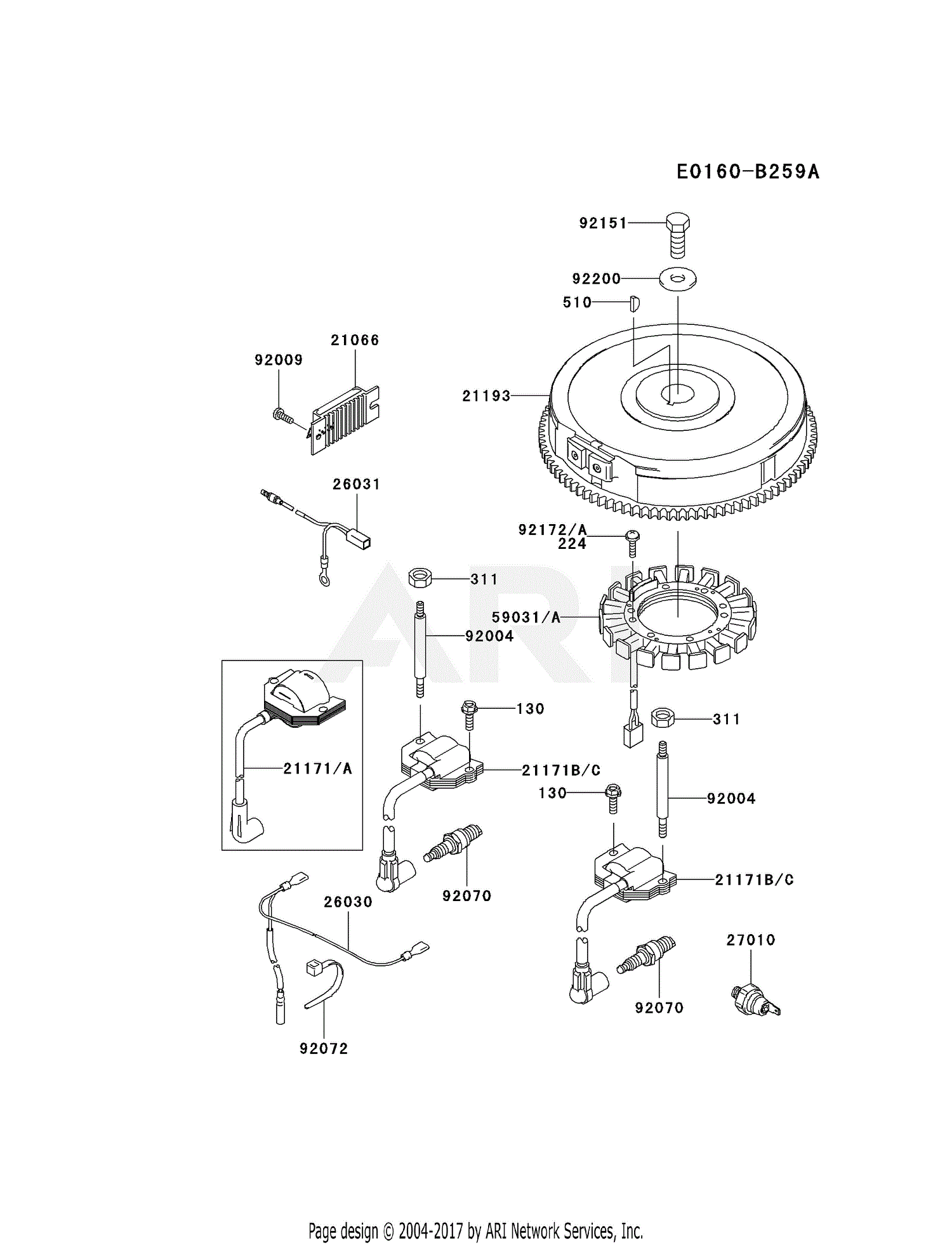 Kawasaki 4 Stroke Engine FH661V Parts Diagram for ELECTRIC-EQUIPMENT