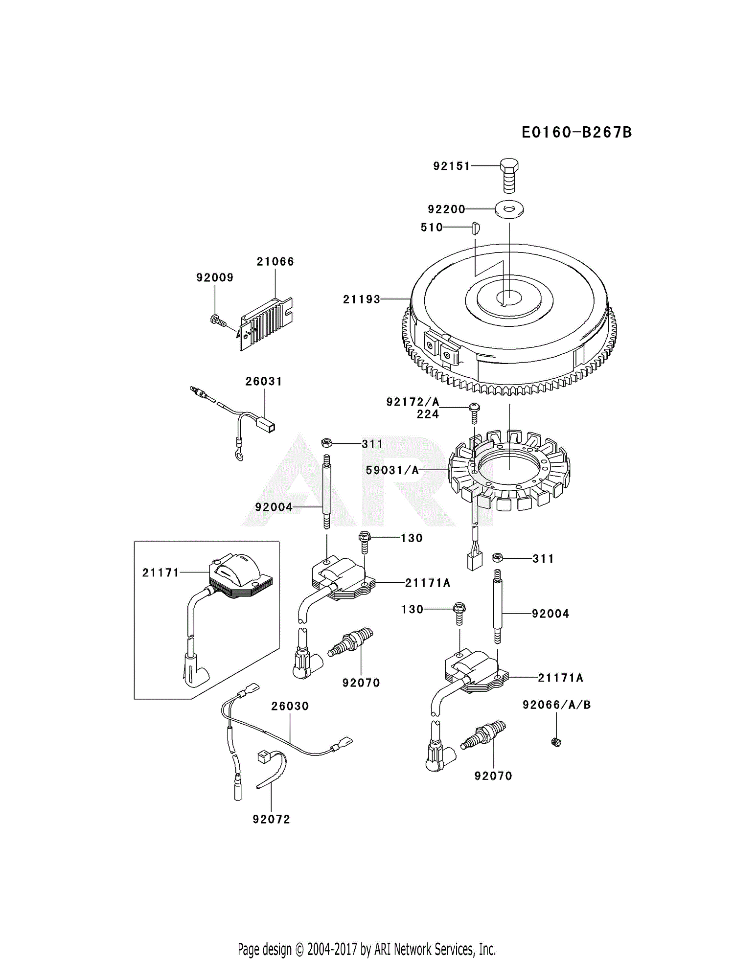 Kawasaki FH680V-BS36 4 Stroke Engine FH680V Parts Diagram for ELECTRIC