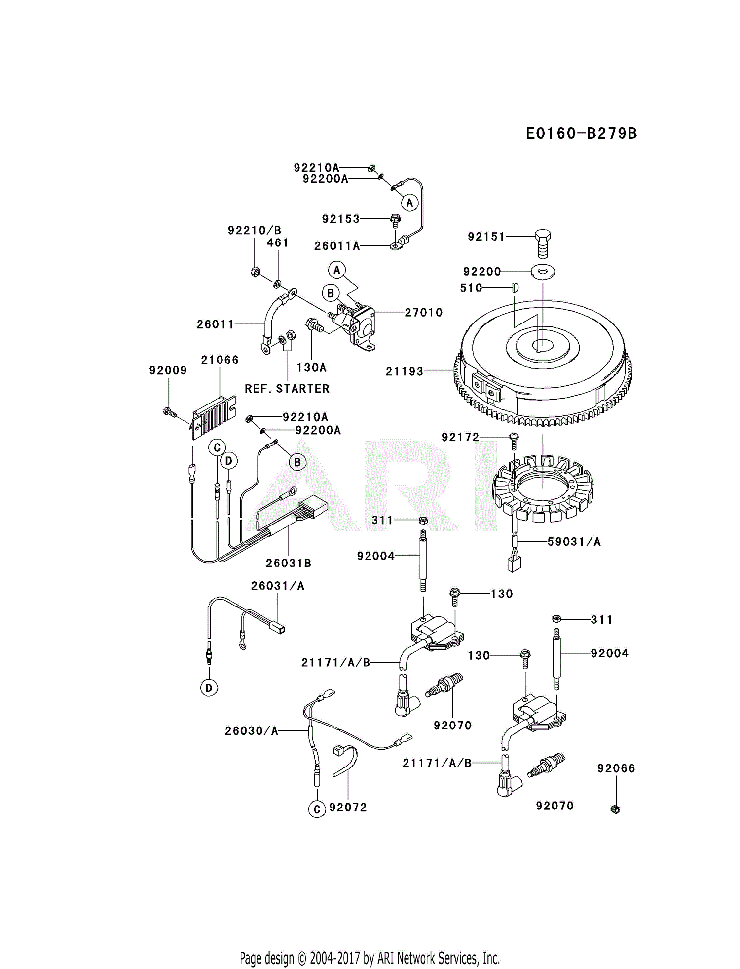 Kawasaki FH680V-BS39 4 Stroke Engine FH680V Parts Diagram for ELECTRIC