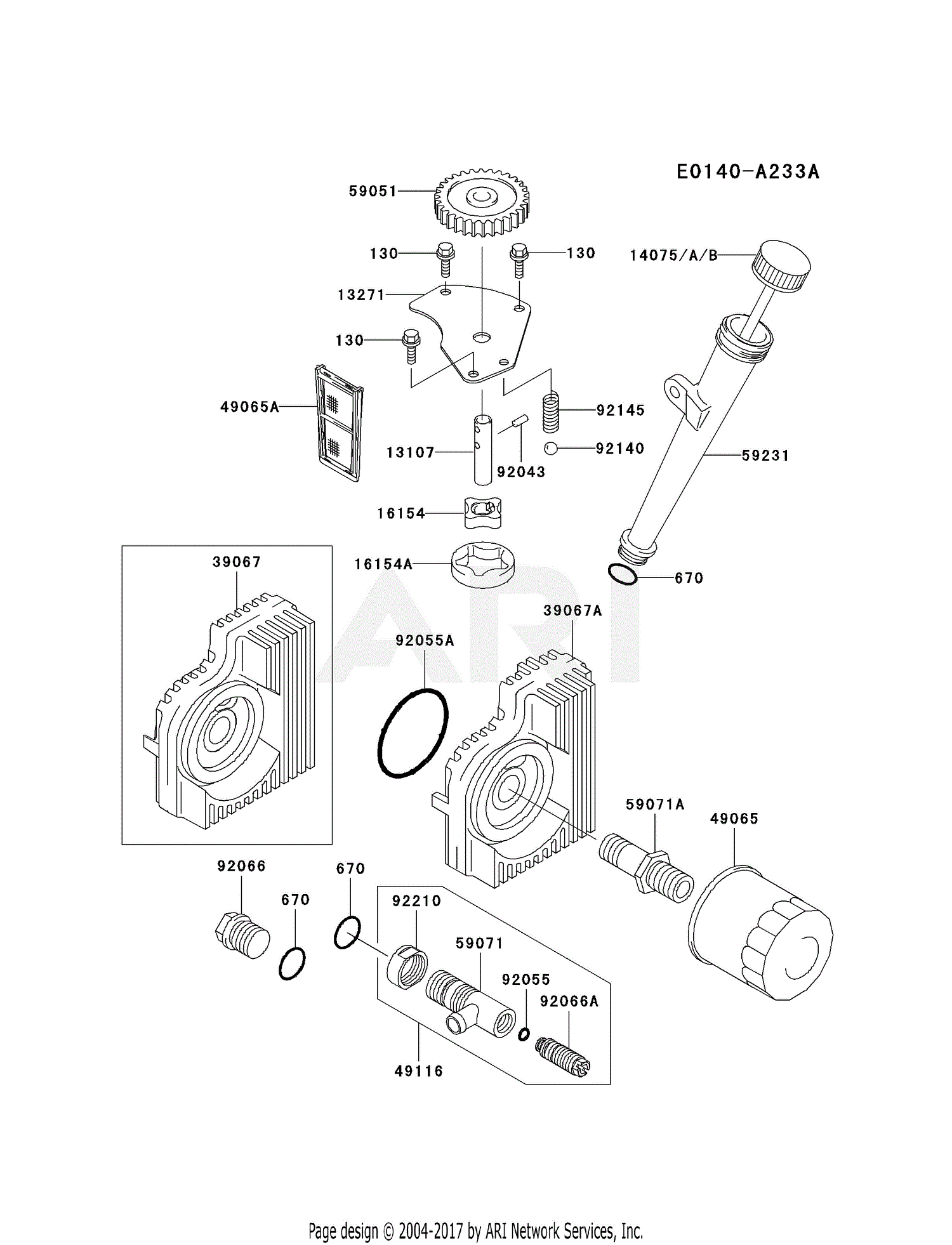 Kawasaki FH721V-AS04 4 Stroke Engine FH721V Parts Diagram for