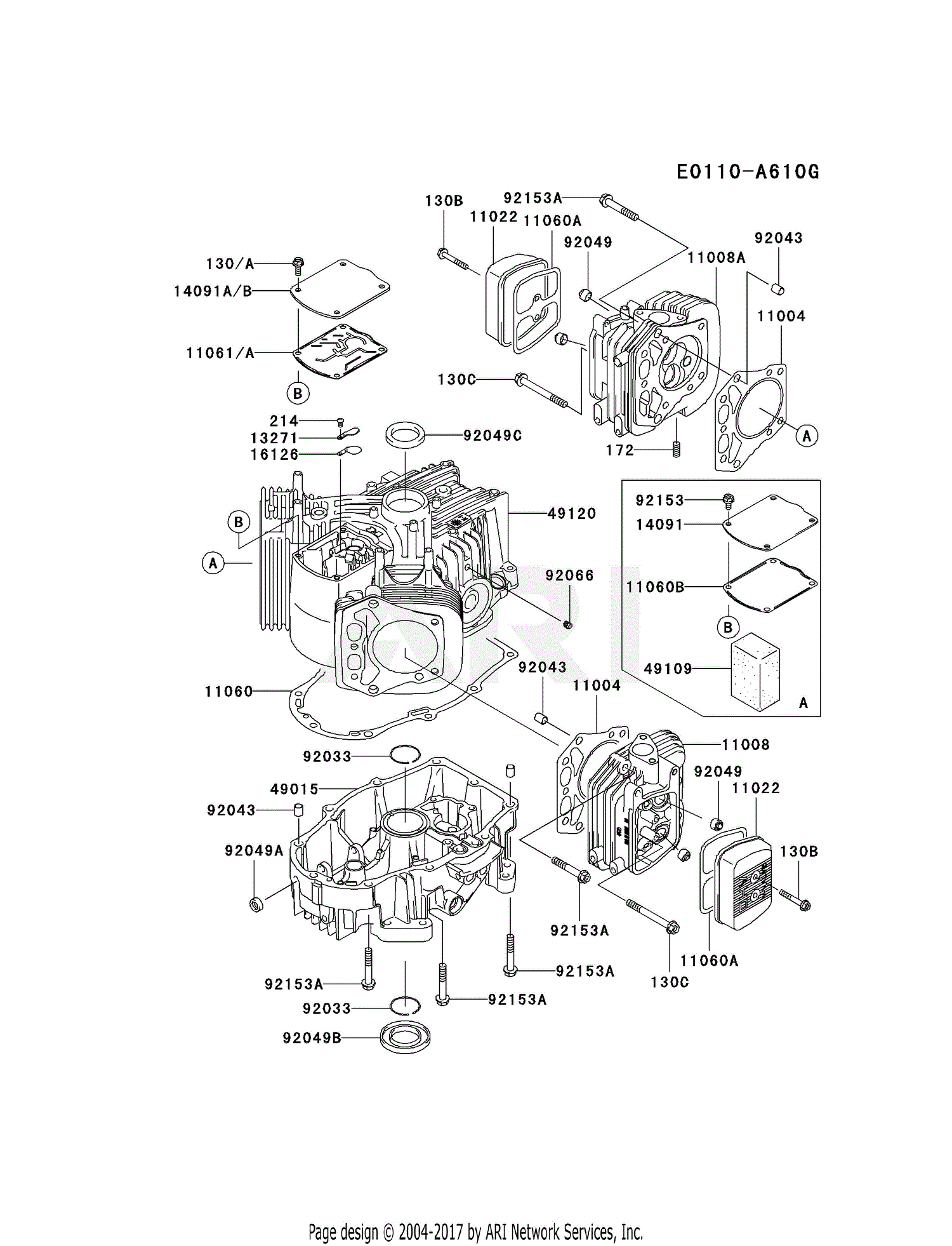 Kawasaki FH721V-BS38 4 Stroke Engine FH721V Parts Diagram ... kawasaki engine parts diagrams 