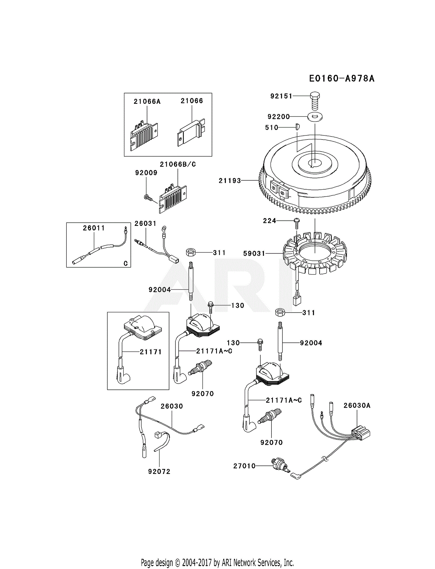 Kawasaki FH721V-CS09 4 Stroke Engine FH721V Parts Diagram for ELECTRIC