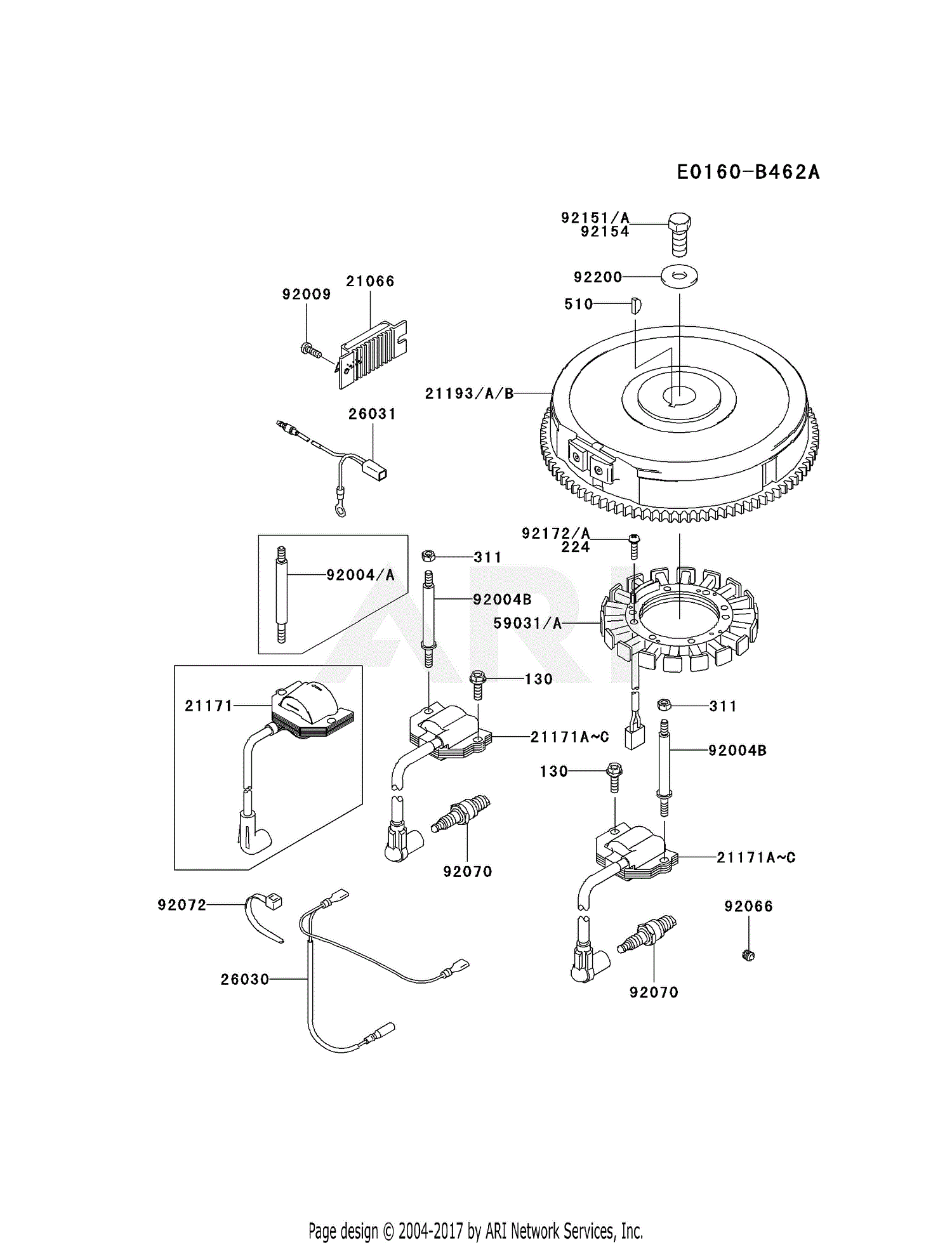 Kawasaki FH721V-ES24 4 Stroke Engine FH721V Parts Diagram for ELECTRIC