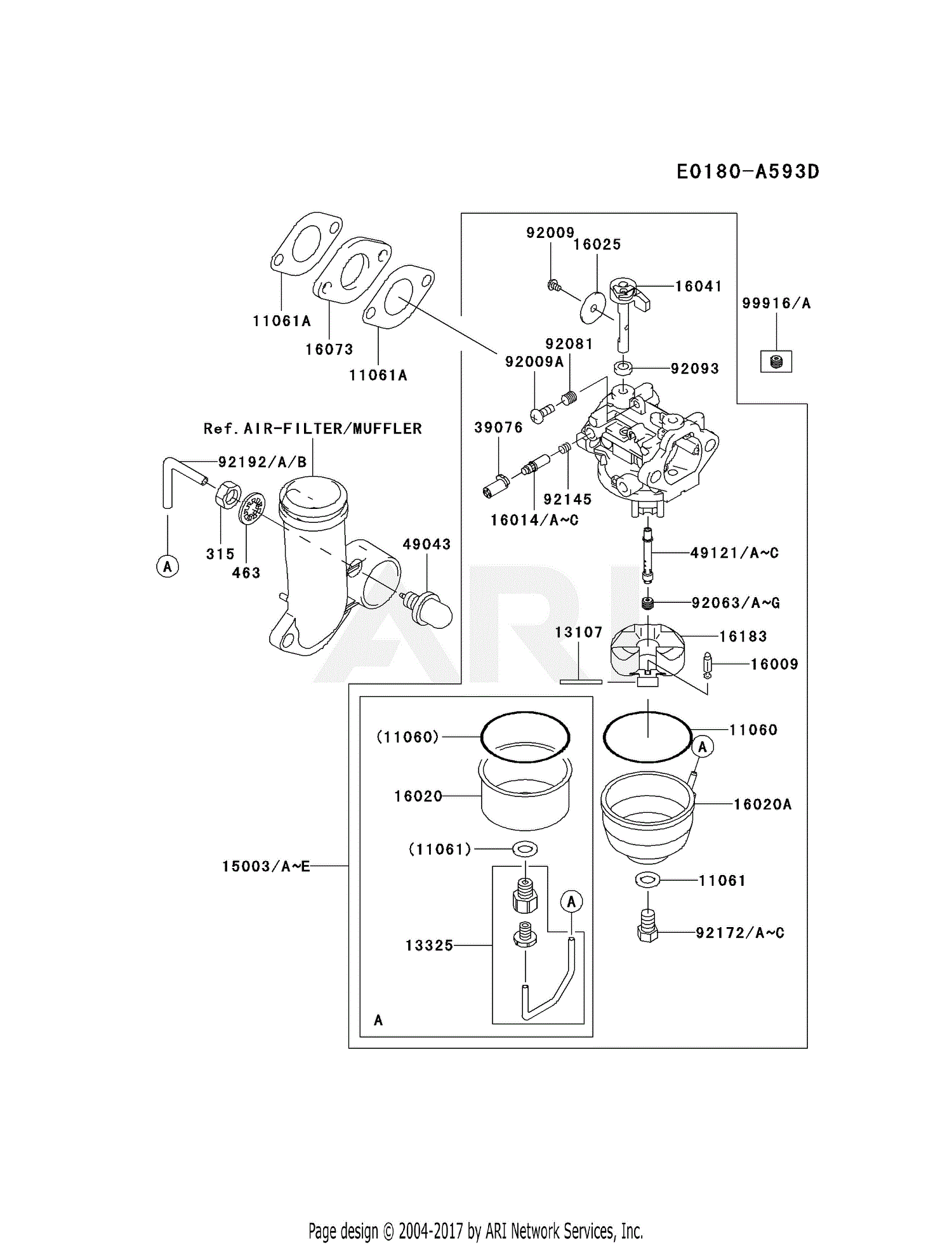 Kawasaki FJ180V-AS04 4 Stroke Engine FJ180V Parts Diagram ... chinese 50cc 2 stroke wiring diagram 