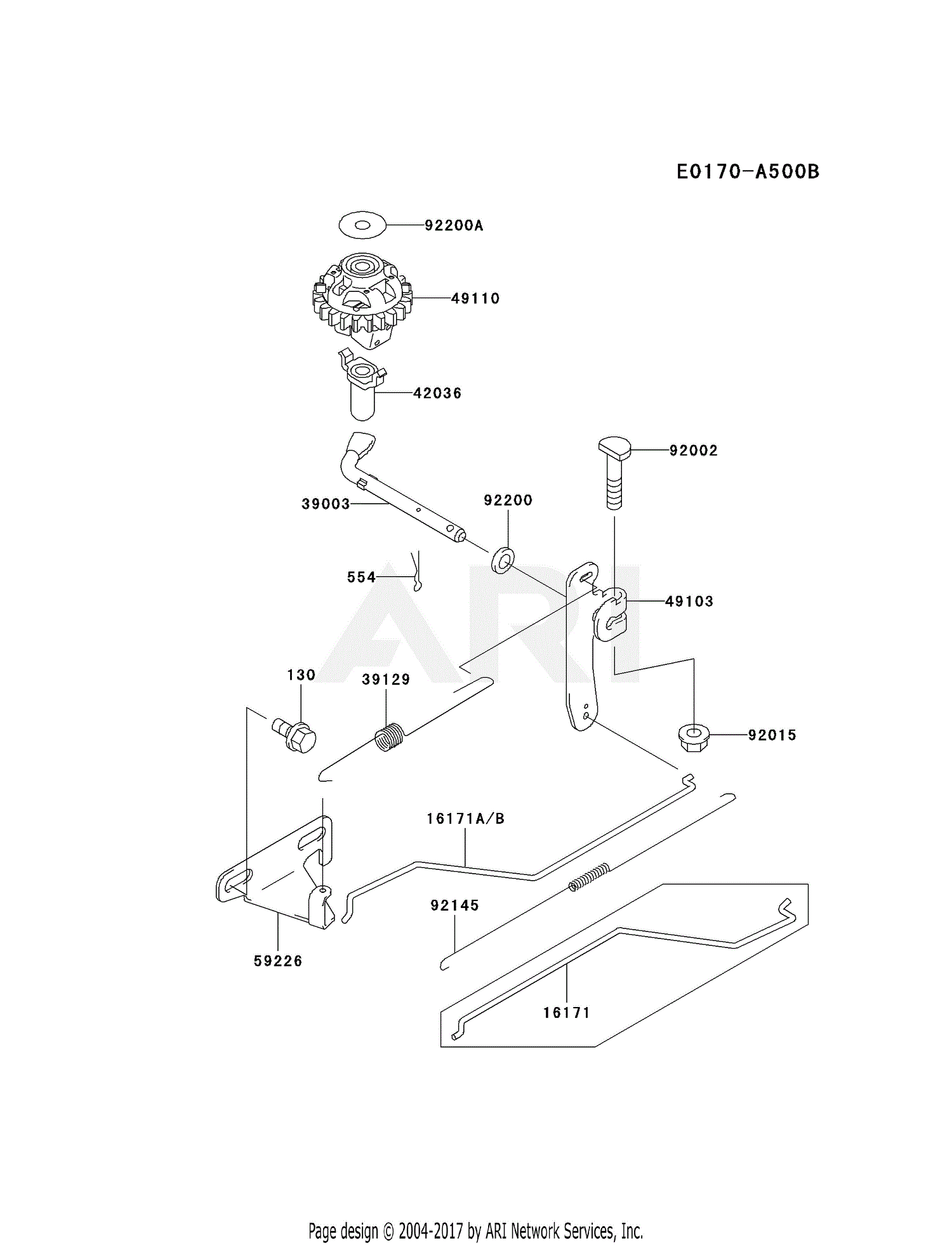 Kawasaki FJ180V-BS04 4 Stroke Engine FJ180V Parts Diagram for CONTROL