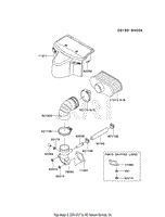 Kawasaki FR691V-AS14 4 Stroke Engine FR691V Parts Diagrams