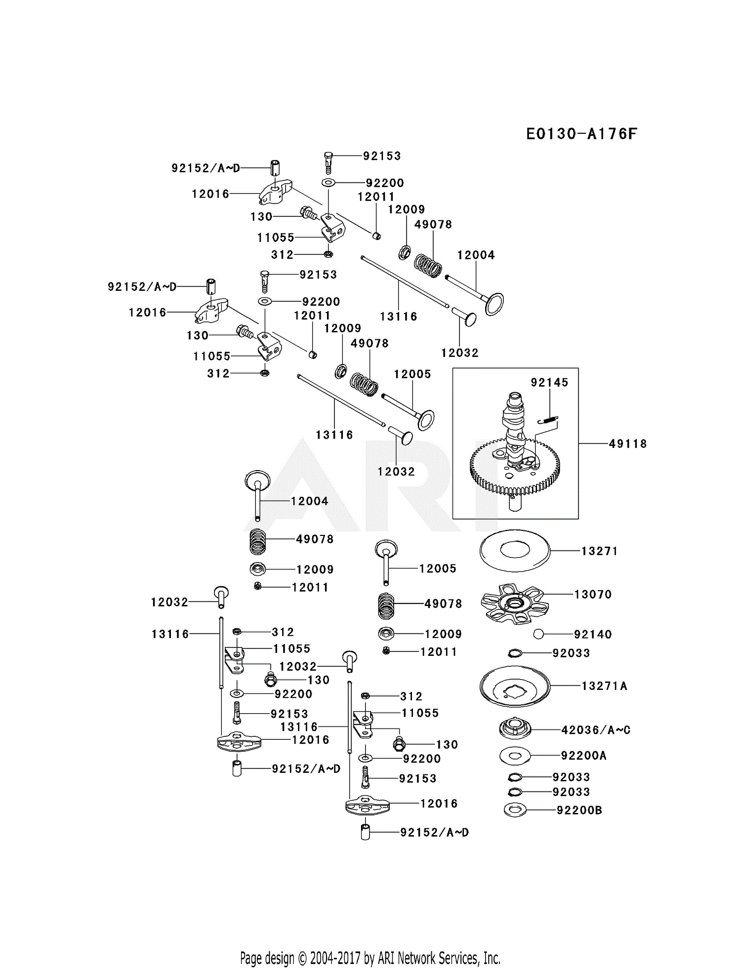 Kawasaki Fr691v Bs00 4 Stroke Engine Fr691v Parts Diagram For Valve