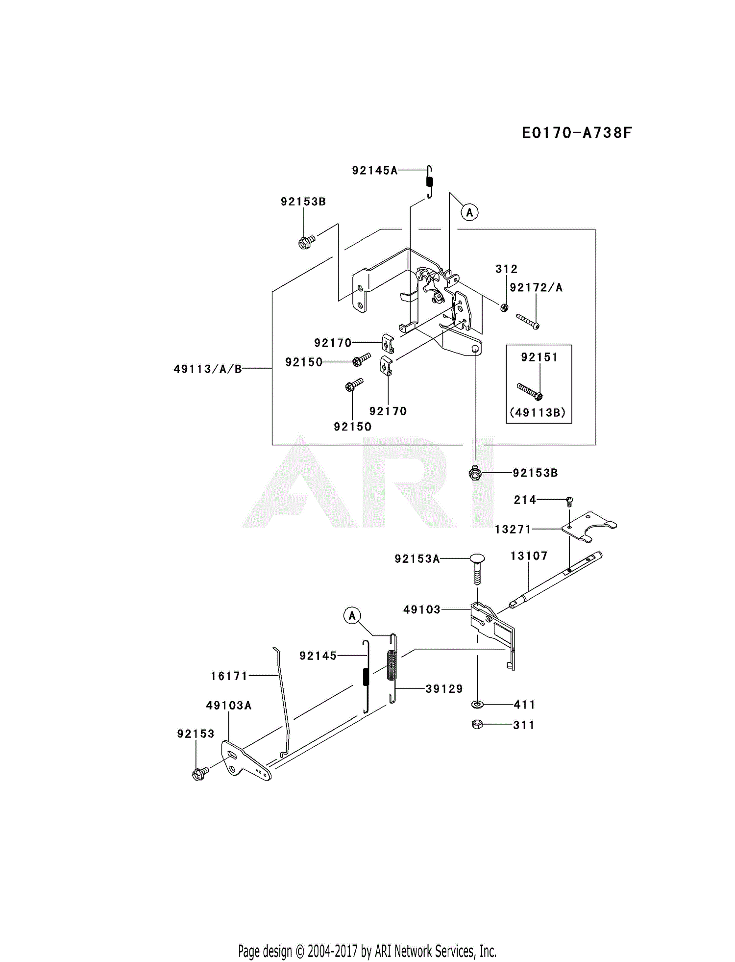 Kawasaki FR691VCS14 4 Stroke Engine FR691V Parts Diagram for CONTROL