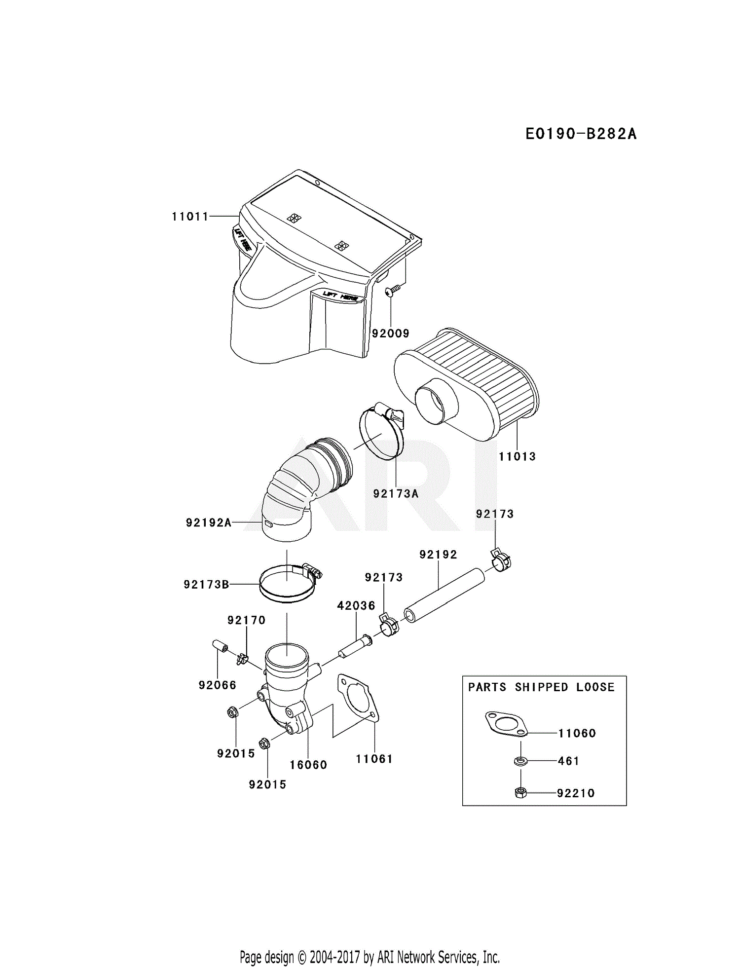 Kawasaki FR691VDS00 4 Stroke Engine FR691V Parts Diagram for AIR