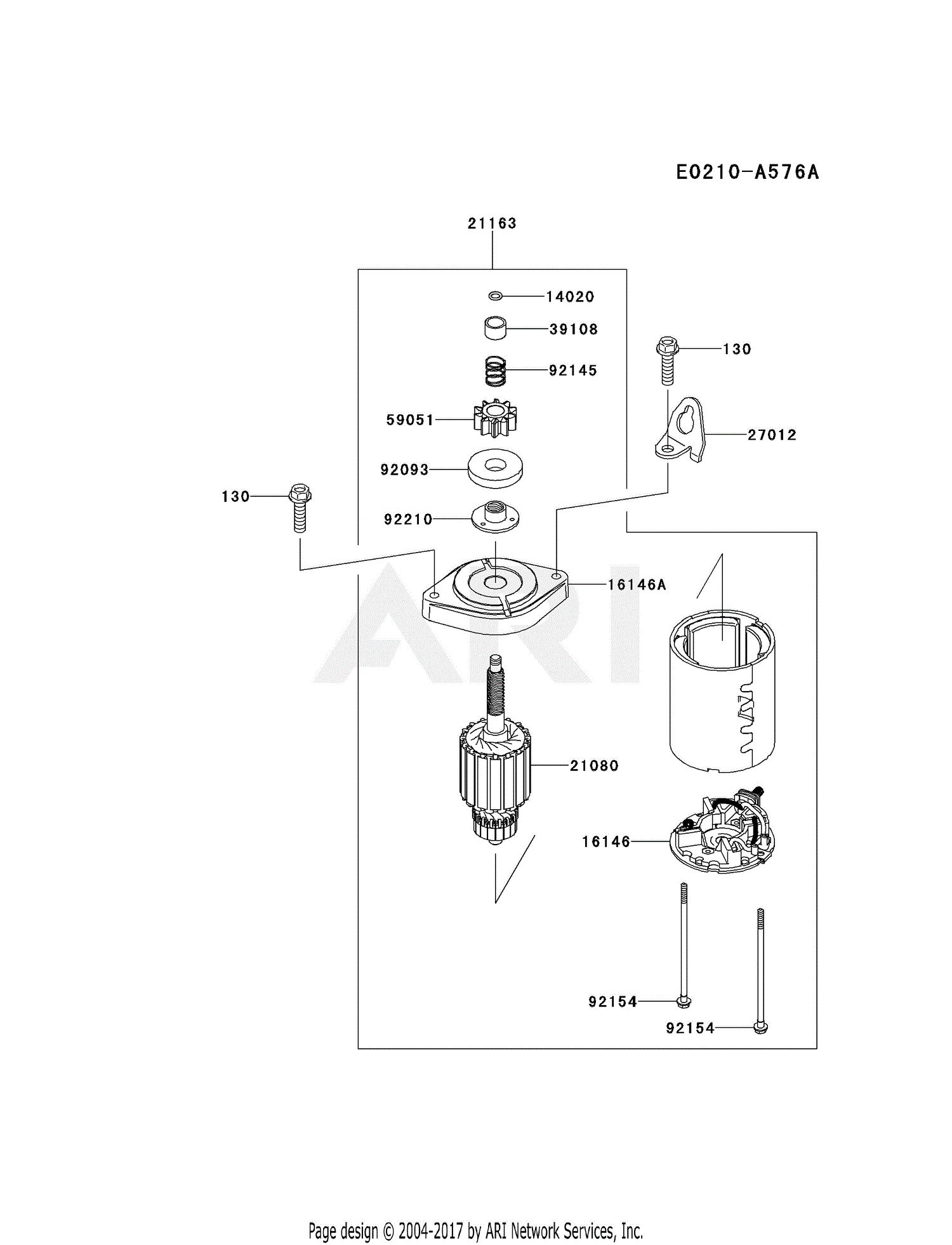 Kawasaki Fs V As Stroke Engine Fs V Parts Diagram For Starter