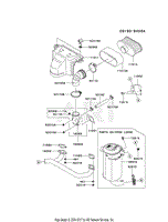 hit papir På kanten Kawasaki FS481V-CS22 4 Stroke Engine FS481V Parts Diagram for AIR-FILTER /MUFFLER