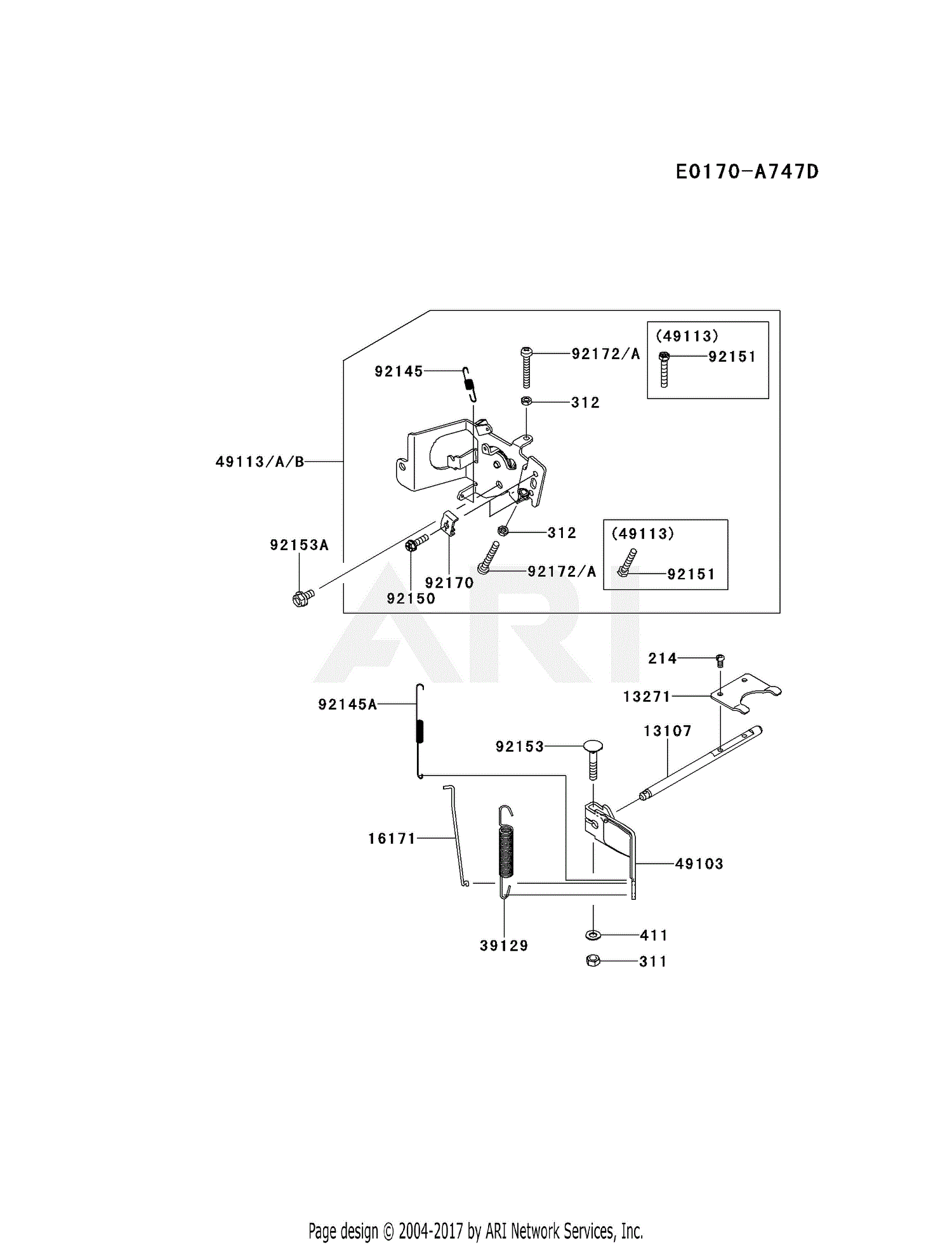 Kawasaki FS481V-CS23 4 Stroke Engine FS481V Parts Diagram for CONTROL-EQUIPMENT