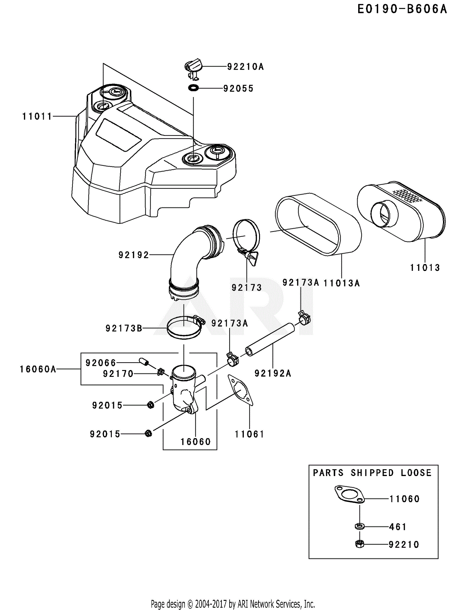 Kawasaki FS600V-AS34 4 Stroke Engine FS600V Parts Diagram for AIR ...