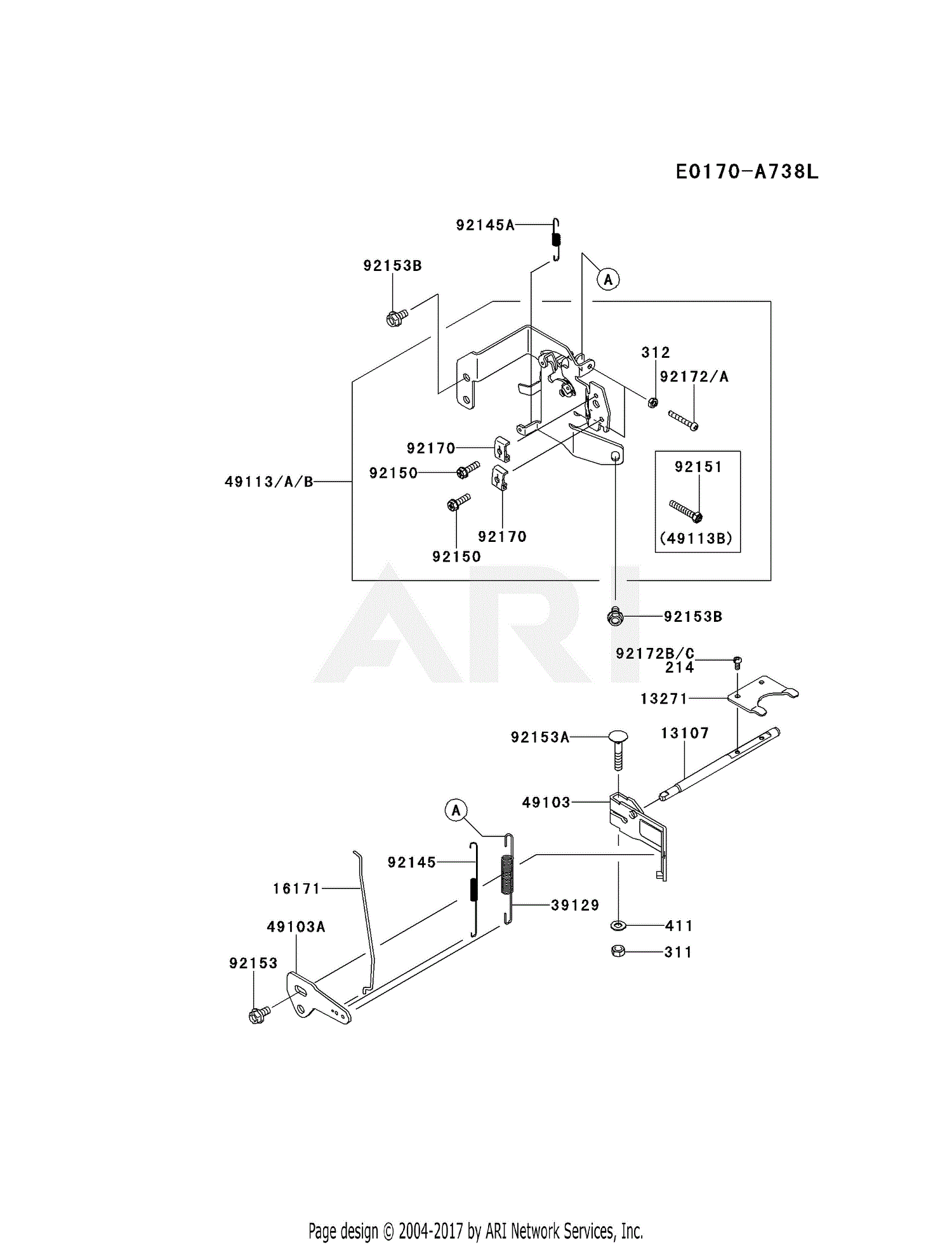 Kawasaki FS651V-CS10 4 Stroke Engine FS651V Parts Diagram for CONTROL