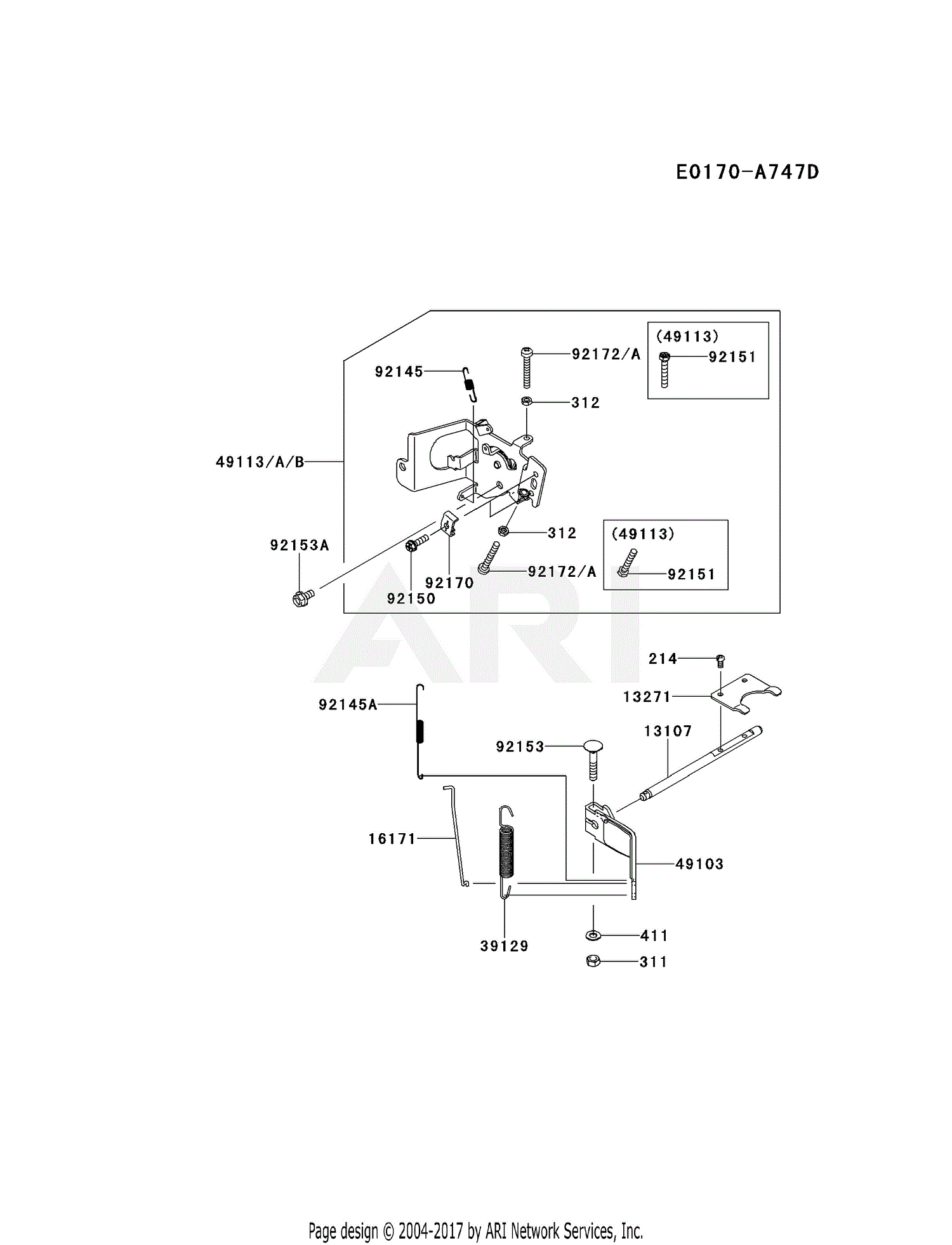 Kawasaki FX600V-CS13 4 Stroke Engine FX600V Parts Diagram for CONTROL