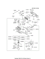 Kawasaki FX691V-AS24 4 Stroke Engine FX691V Parts Diagrams