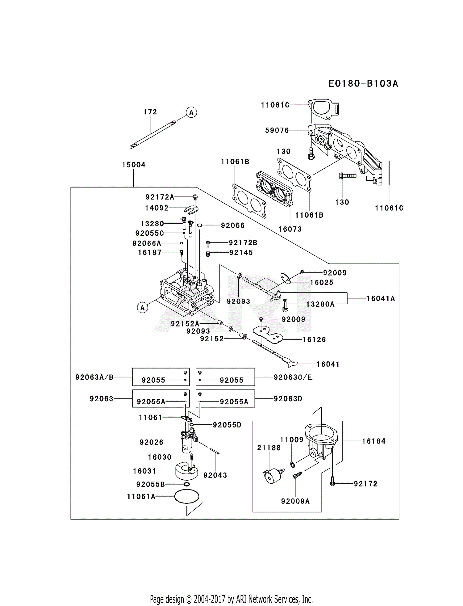 Kawasaki Fx691v Fs11 4 Stroke Engine Fx691v Parts Diagram For Carburetor 1 2