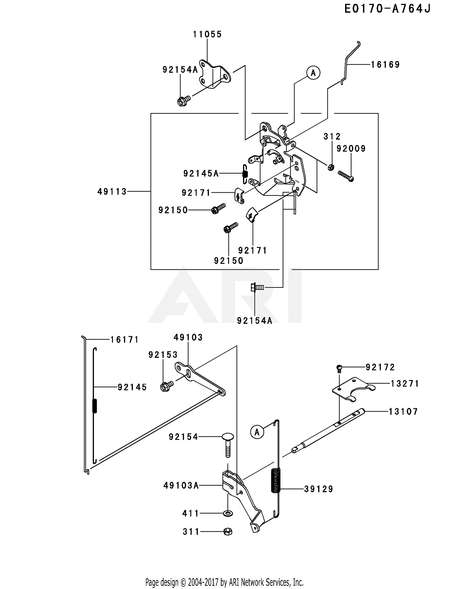 Kawasaki FX850V-FS00 4 Stroke Engine FX850V Parts Diagram for CONTROL