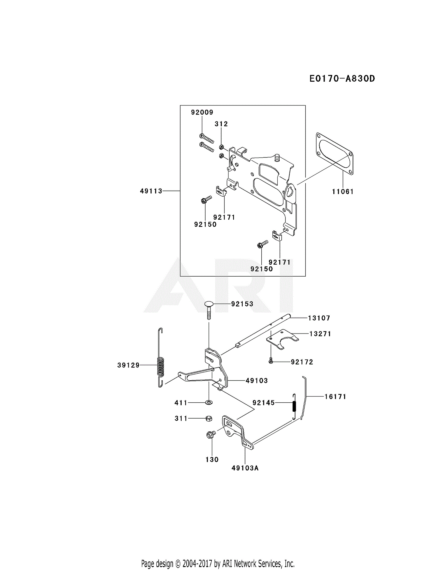 Kawasaki Fx921v Parts Manual