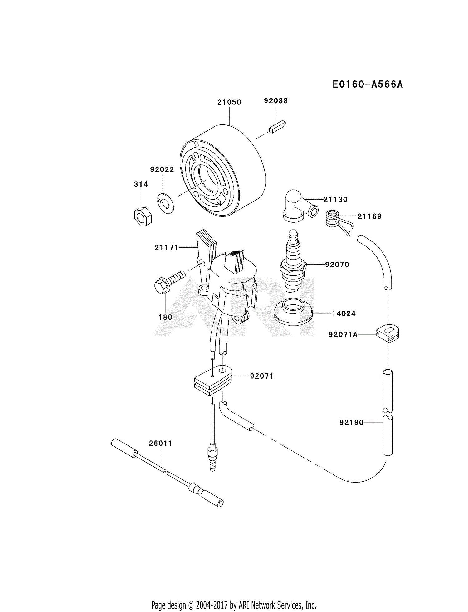 Kawasaki HG400A-AS00 Blower KRB400A Parts Diagram for ELECTRIC-EQUIPMENT