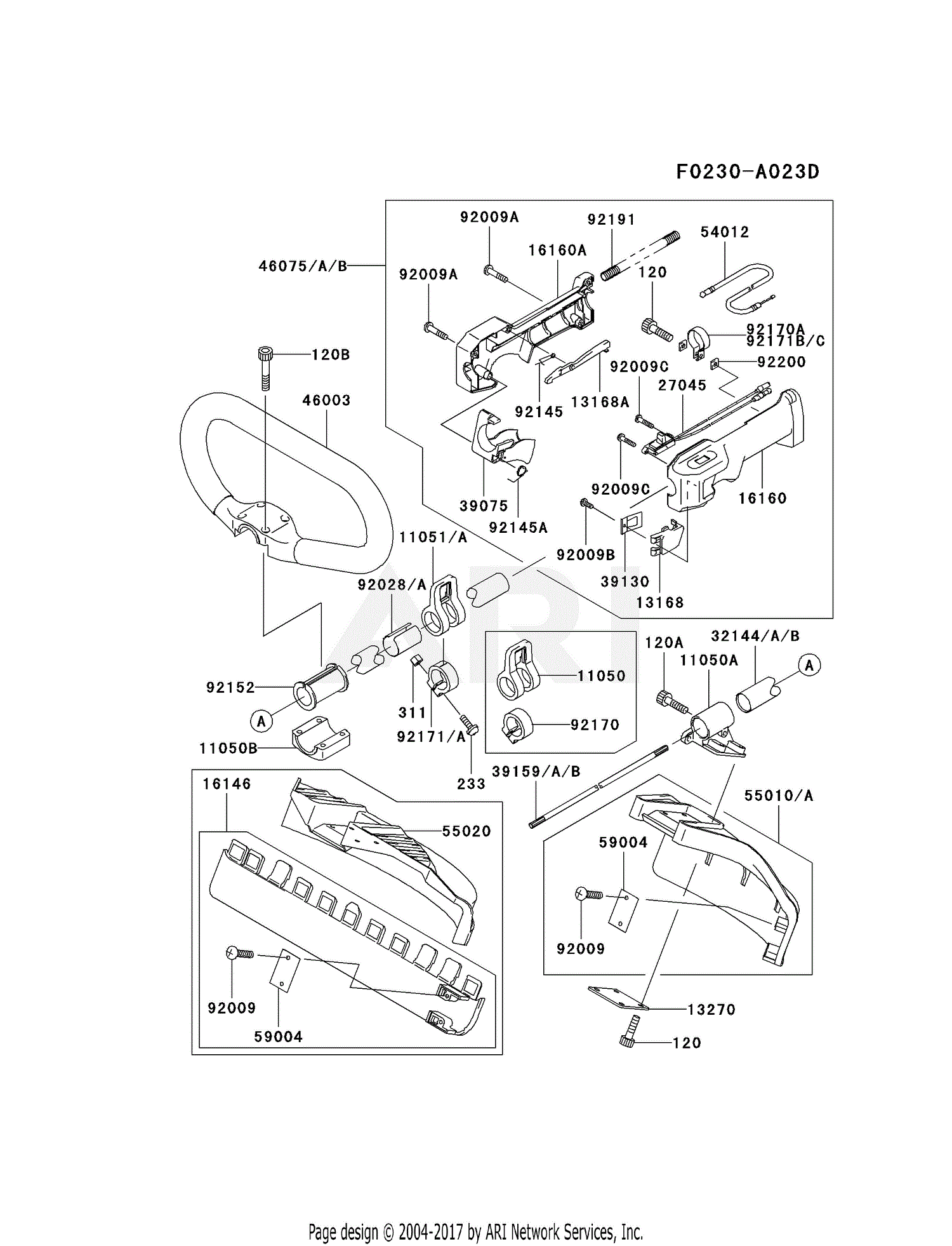 Kawasaki HA023F-AS01 Brush Cutter KBL23A Parts Diagram for ... kawasaki schematics 