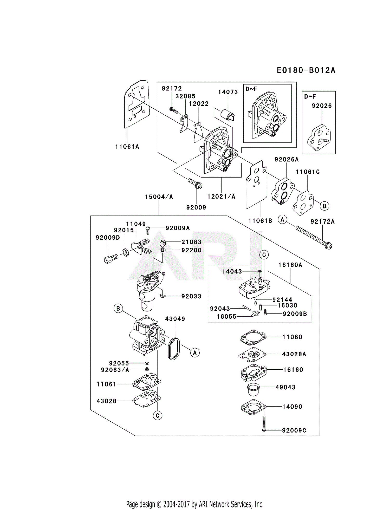 Kawasaki Trimmer Parts Lookup