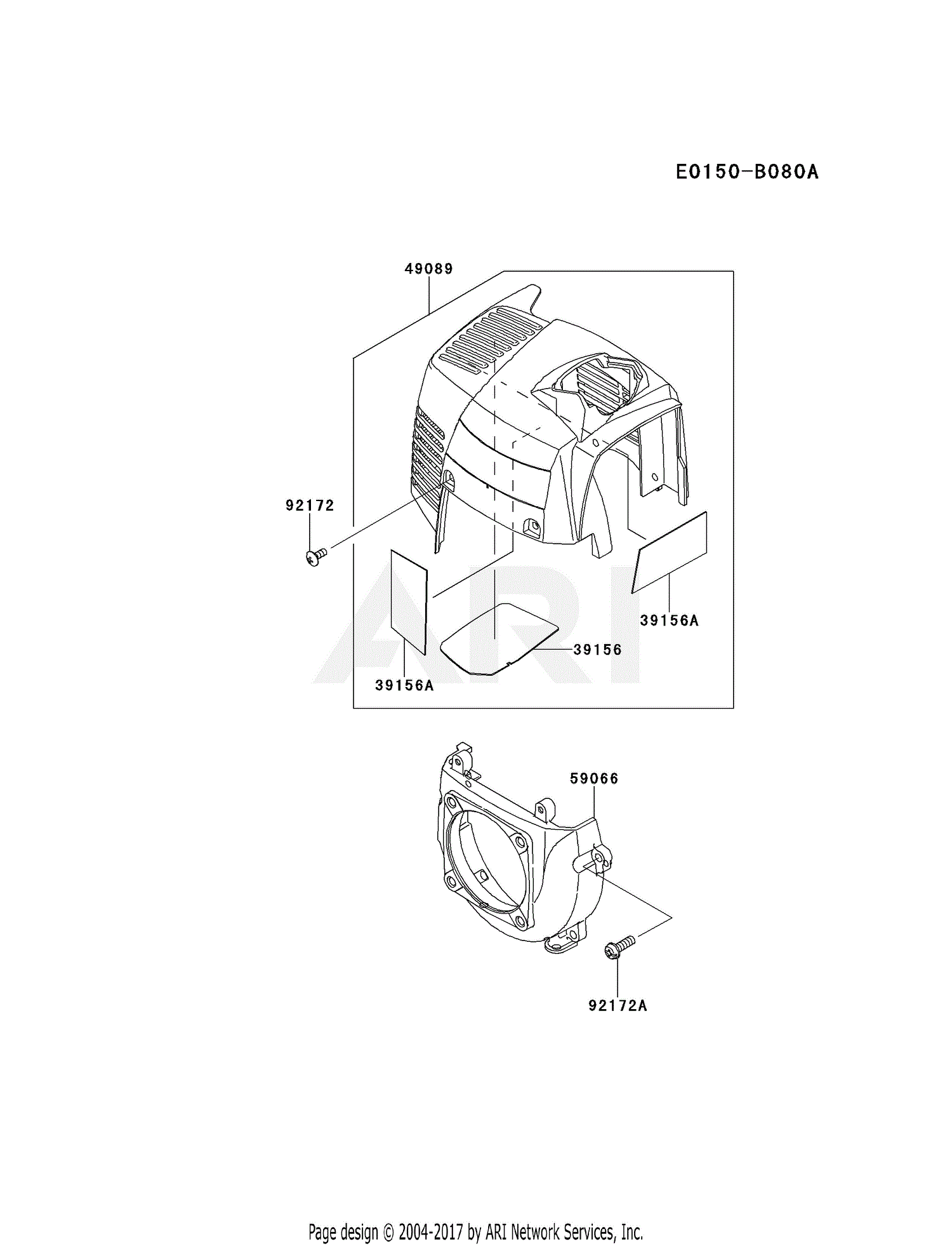 ktfr27a which is right and left on the string trimmer