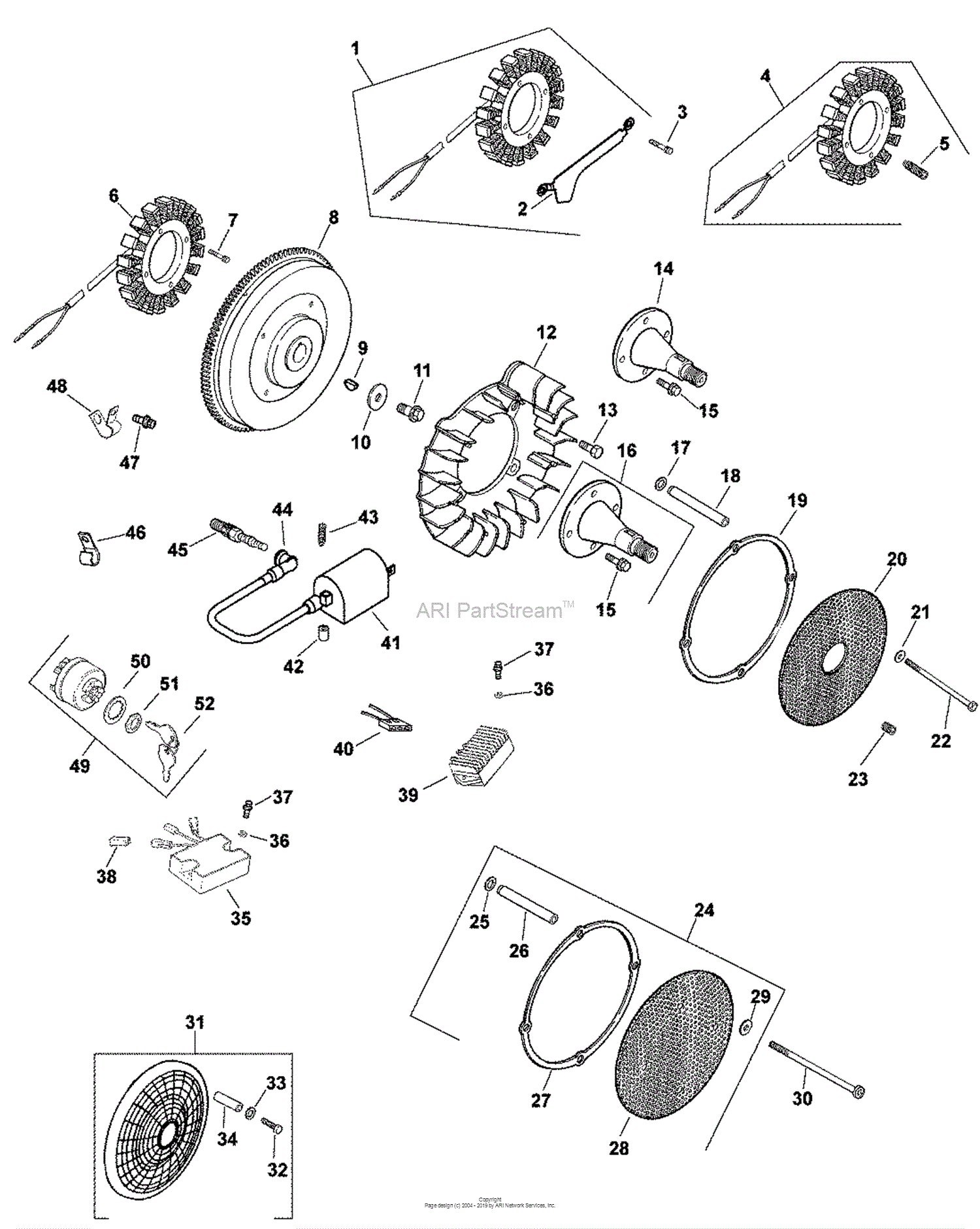 Kohler CH26-78518 EXMARK MFG. 26 HP (19.4 kW) Parts Diagram for ...