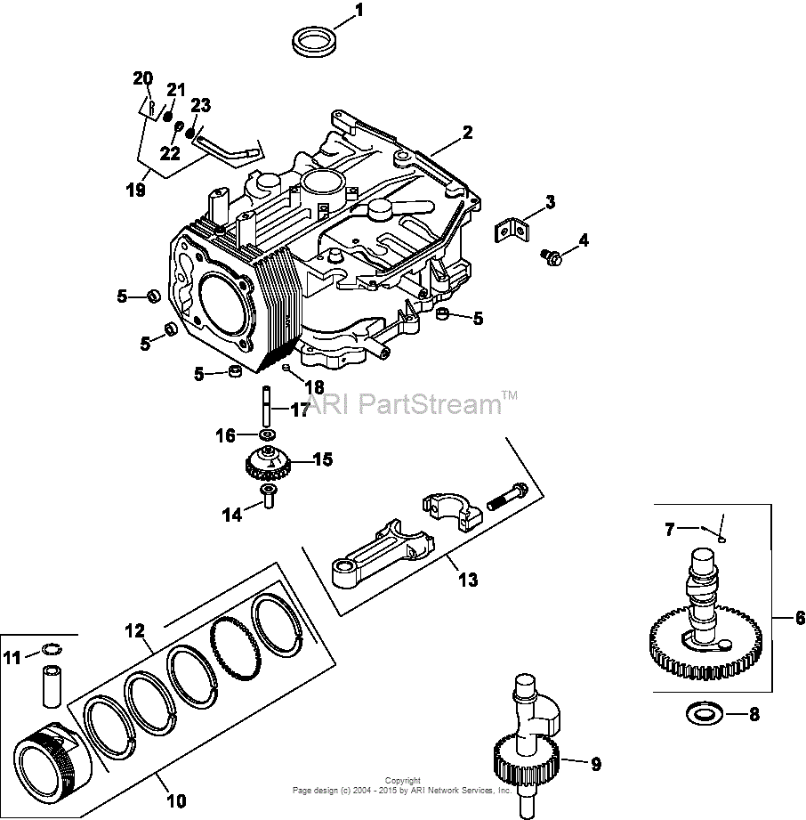 Kohler Cv460-26510 John Deere 16 Hp (11.9 Kw) Parts Diagram For 