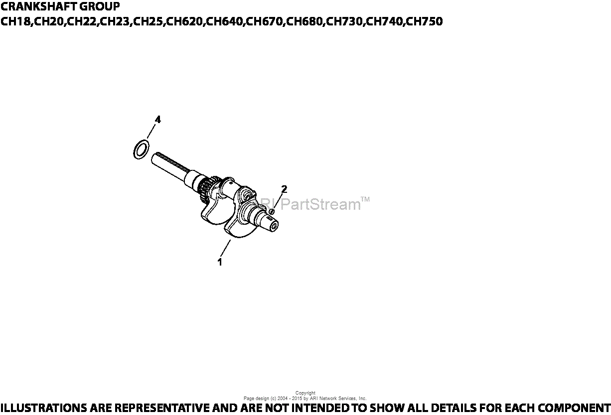 Kohler Ch25 68617 K Bar 25 Hp 1861 Kw Parts Diagram For