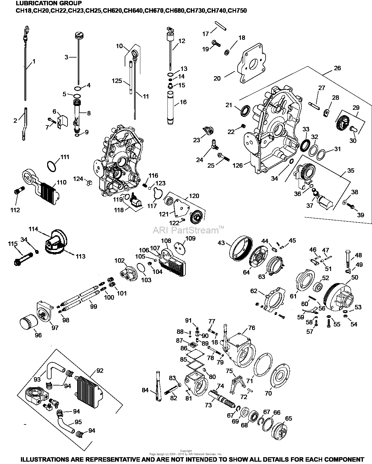 Kohler CH18-62594 SWENSON SPREADER 18 HP (13.4 kW) Parts Diagram for ...