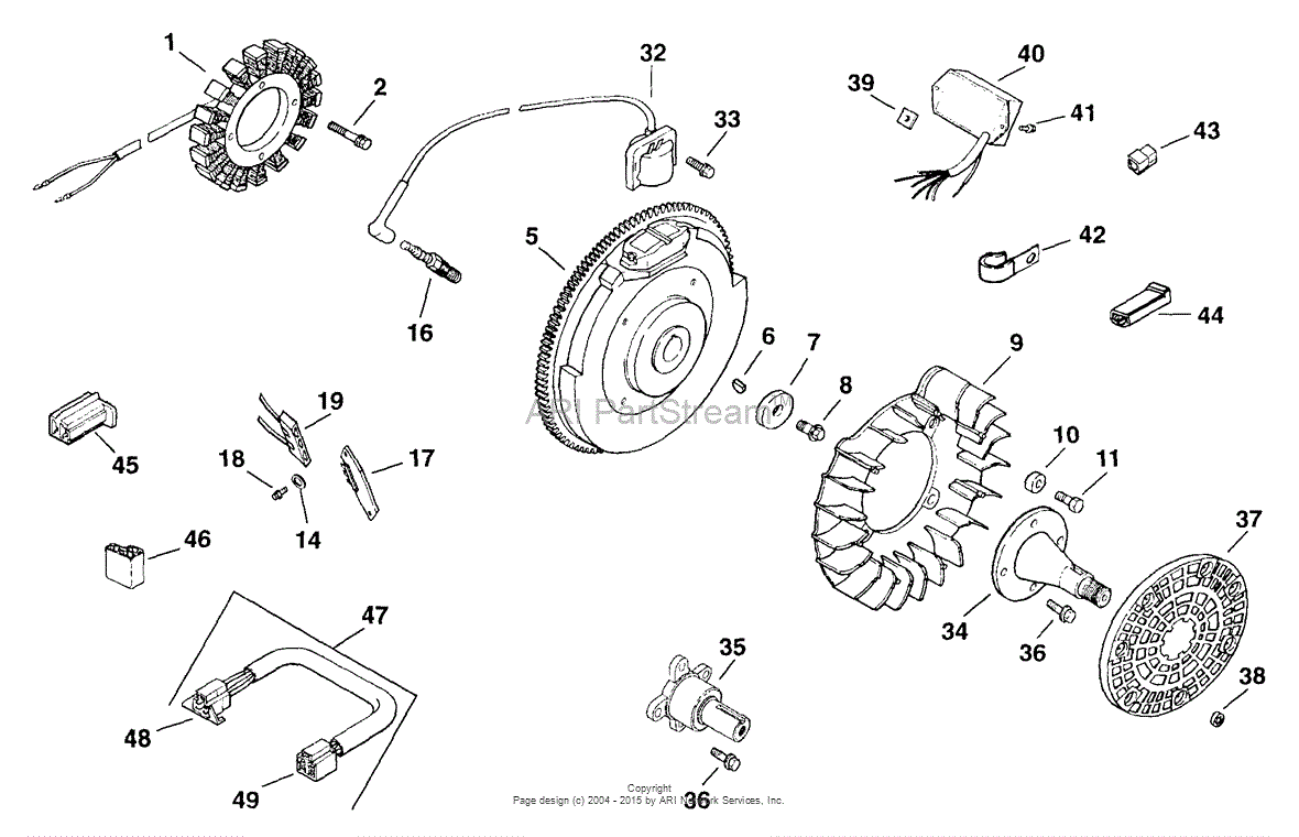 Kohler CH22-66529 EXMARK MFG. 22 HP (16.4 kW) Parts ... kohler command engine diagram 