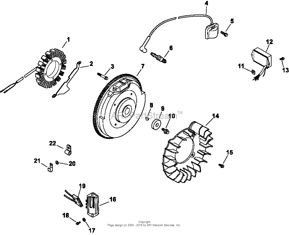 Kohler CH22-66548 SIMPLICITY 22 HP (16.4 kW) Parts Diagram for Ignition/Electrical 5-24-288