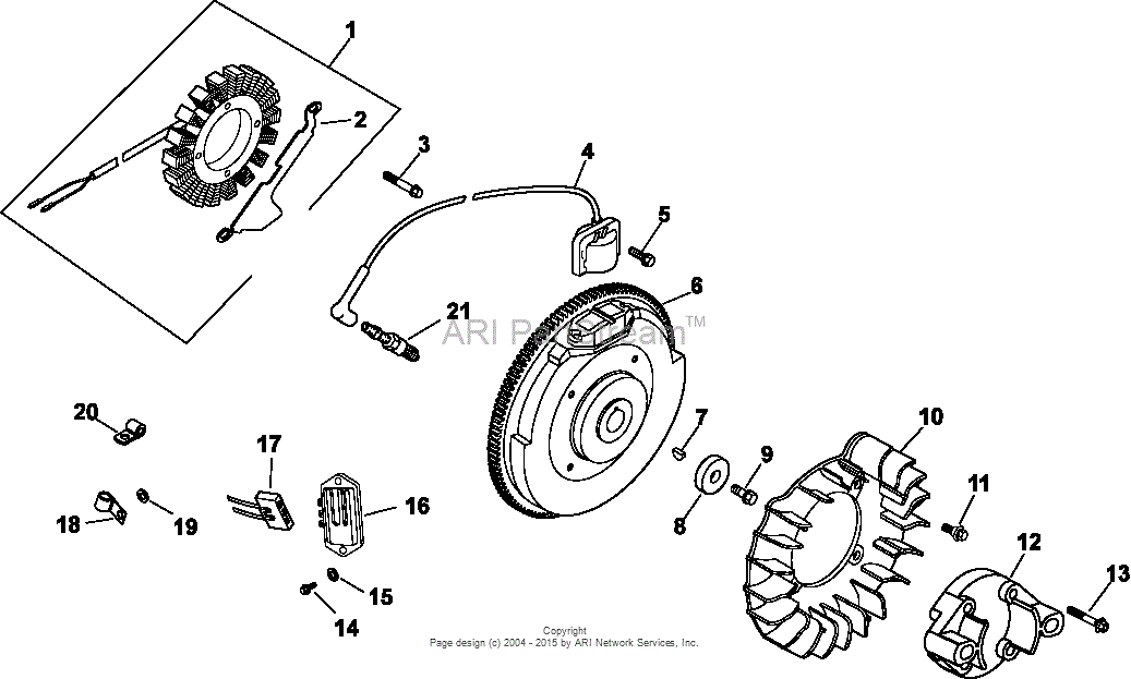 Kohler CH22-76620 MTD 22 HP (16.4 kW) Parts Diagram for  