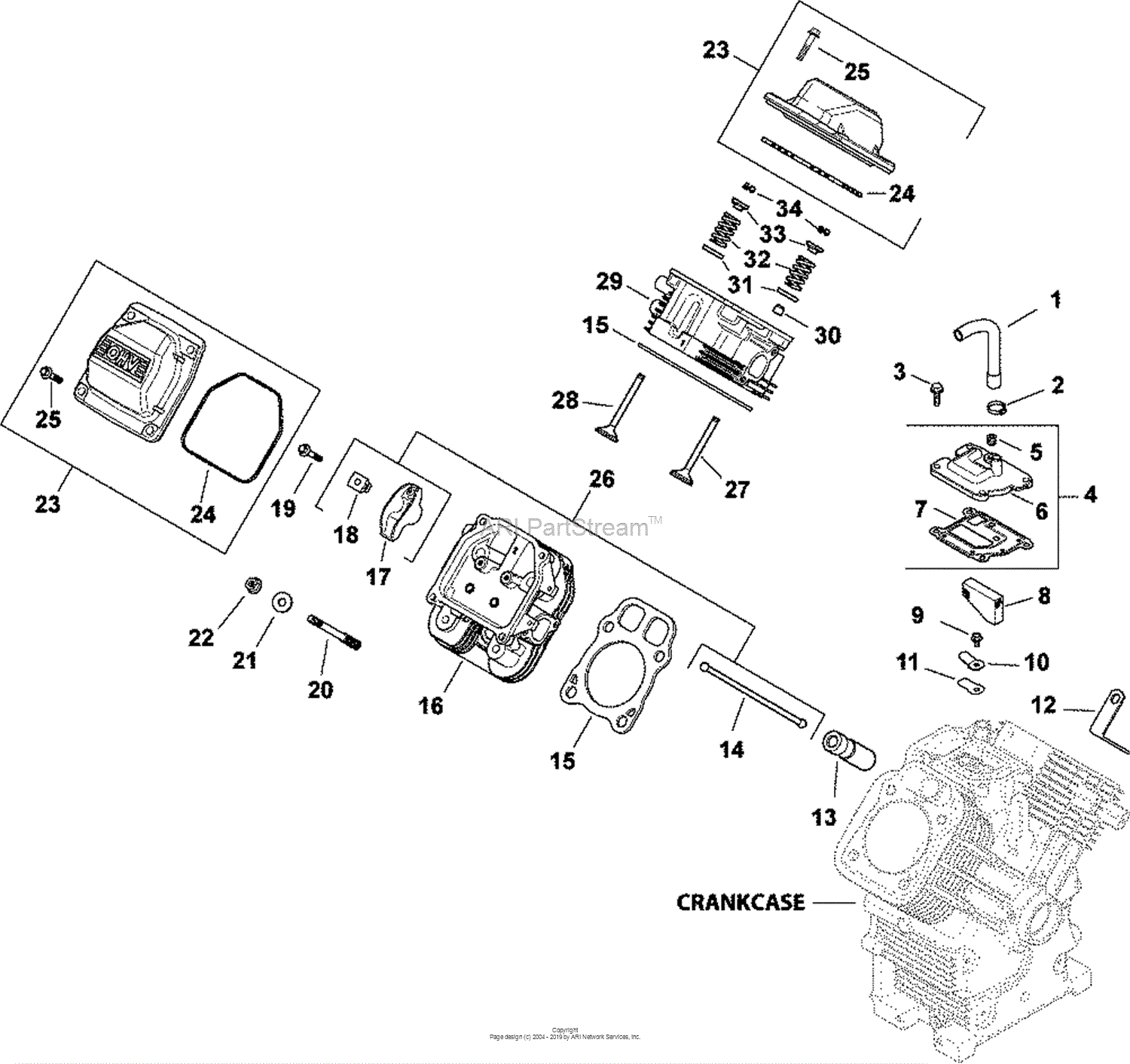 Kohler CH23-76530 MILLER ELECTRIC 23 HP (17.2 KW) Parts Diagram for ...