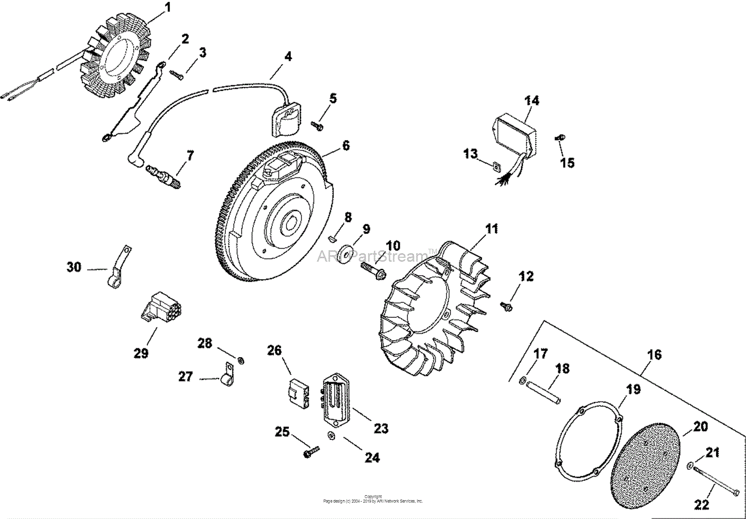 Kohler CH25-68569 SHIVVERS 25 HP (18.61 kW) Parts Diagram for Ignition