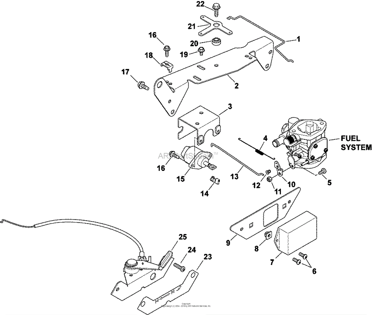 Kohler CH7403137 TORO 25 HP (18.6 kW) Parts Diagram for Engine